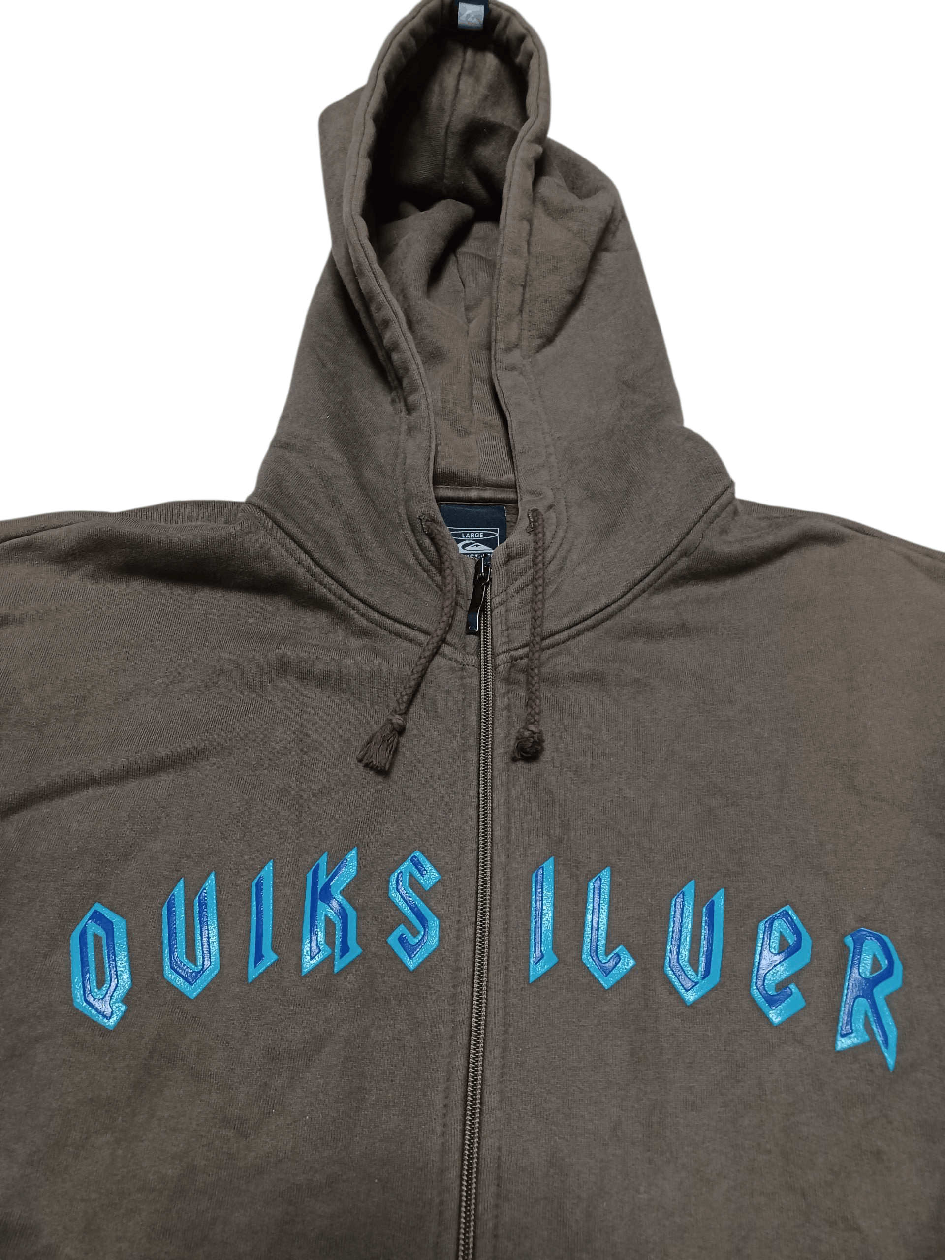 Quiksilver QUIKSILVER VINTAGE BIGLOGO MADE IN PORTUGAL HOODIE SK8 SURF Size US L / EU 52-54 / 3 - 2 Thumbnail