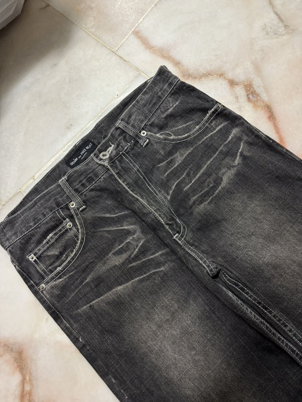 If Six Was Nine × Japanese Brand × Vintage Denim Des Free Beat Mudwash Faded Distress Jean Size US 30 / EU 46 - 6 Thumbnail