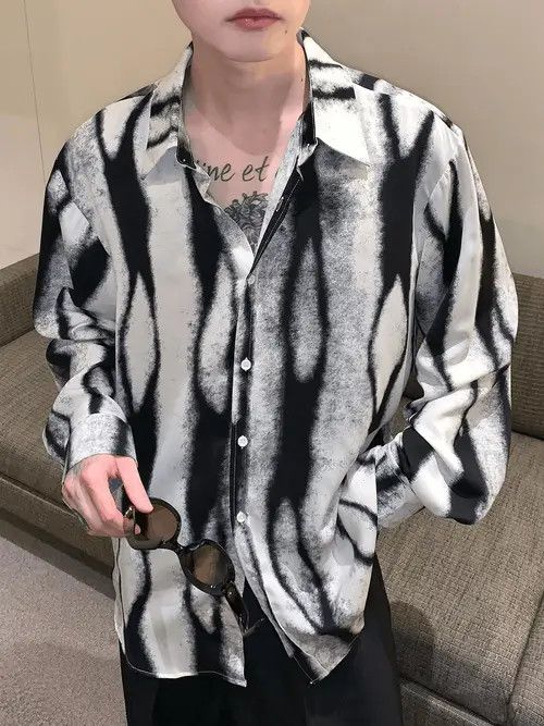 VIBE Tie Dye Long Sleeve Shirt Size US M / EU 48-50 / 2 - 5 Thumbnail