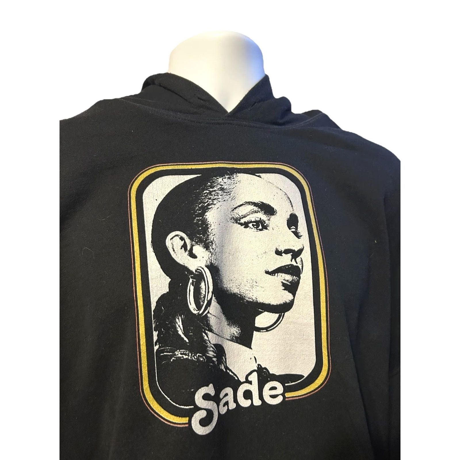Gildan Sade Face Graphic Hoodie Adult 3XL Black Kangaroo Pocket Hoodie Gildan Heavy Blend Pullover Unisex Mens Womens Sweatshirt Graphic Print Hooded Pockets Size US XXL / EU 58 / 5 - 3 Thumbnail