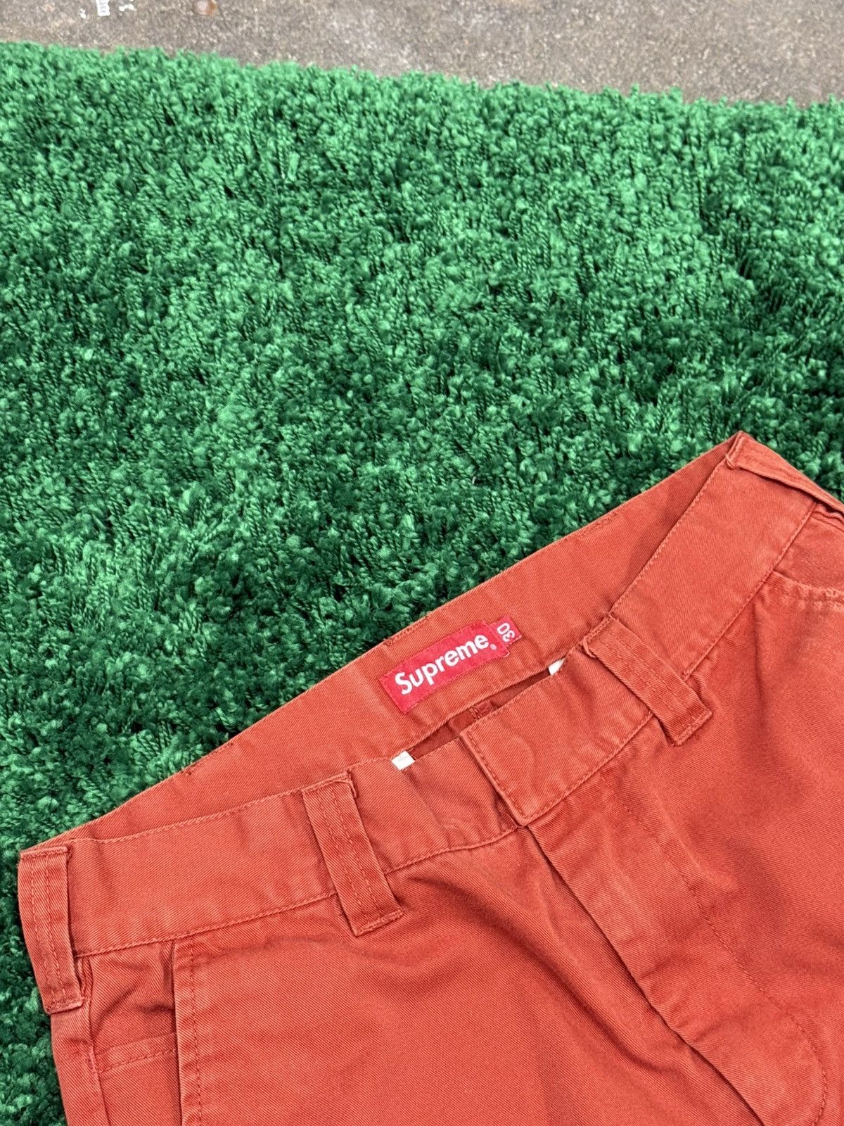Supreme Supreme Work Pants Clay SS21 Sz. 30 Dark Red Orange Size US 30 / EU 46 - 4 Thumbnail