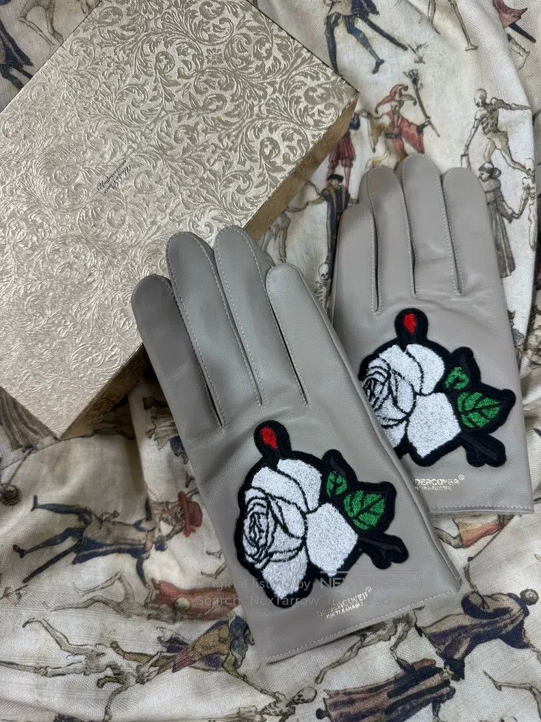 Undercover Undercover Rose Leather Gloves Size ONE SIZE - 1 Thumbnail