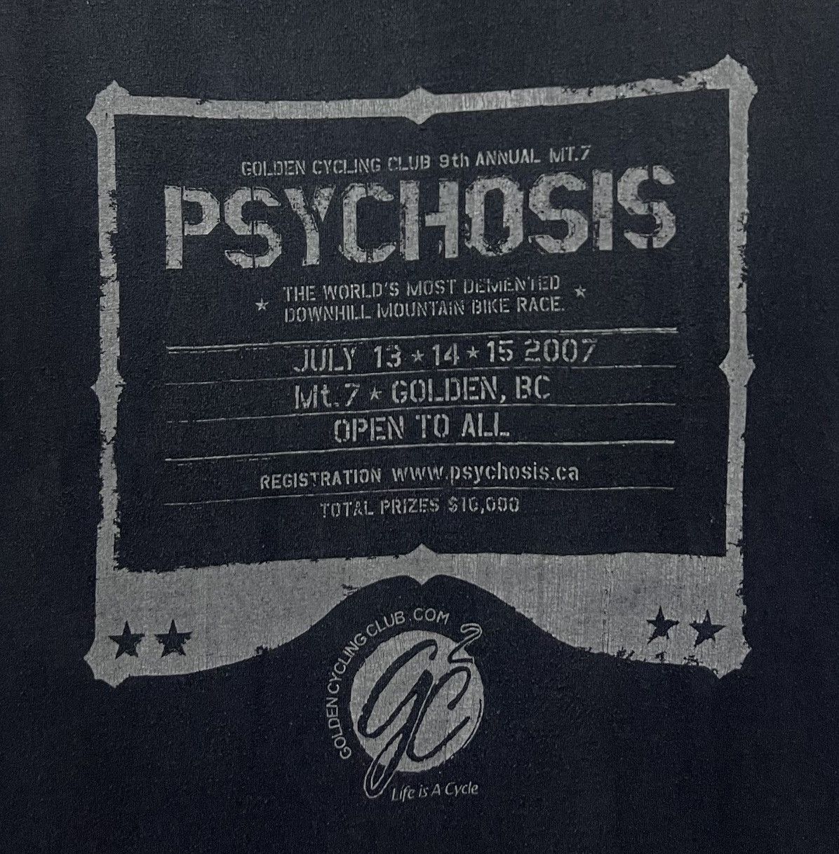 Alstyle × Vintage VINTAGE GOLDEN CYCLING CLUB 9th ANNUAL MT.7 PSYCHOSIS SHIRT Size US L / EU 52-54 / 3 - 3 Thumbnail