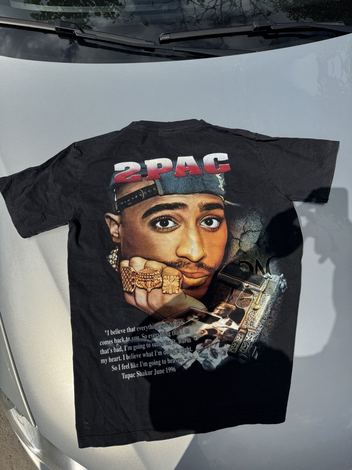 Band Tees 2pac Tupac Shakur June 1996 vintage t-shirt rap tee band M Size US M / EU 48-50 / 2 - 4 Thumbnail
