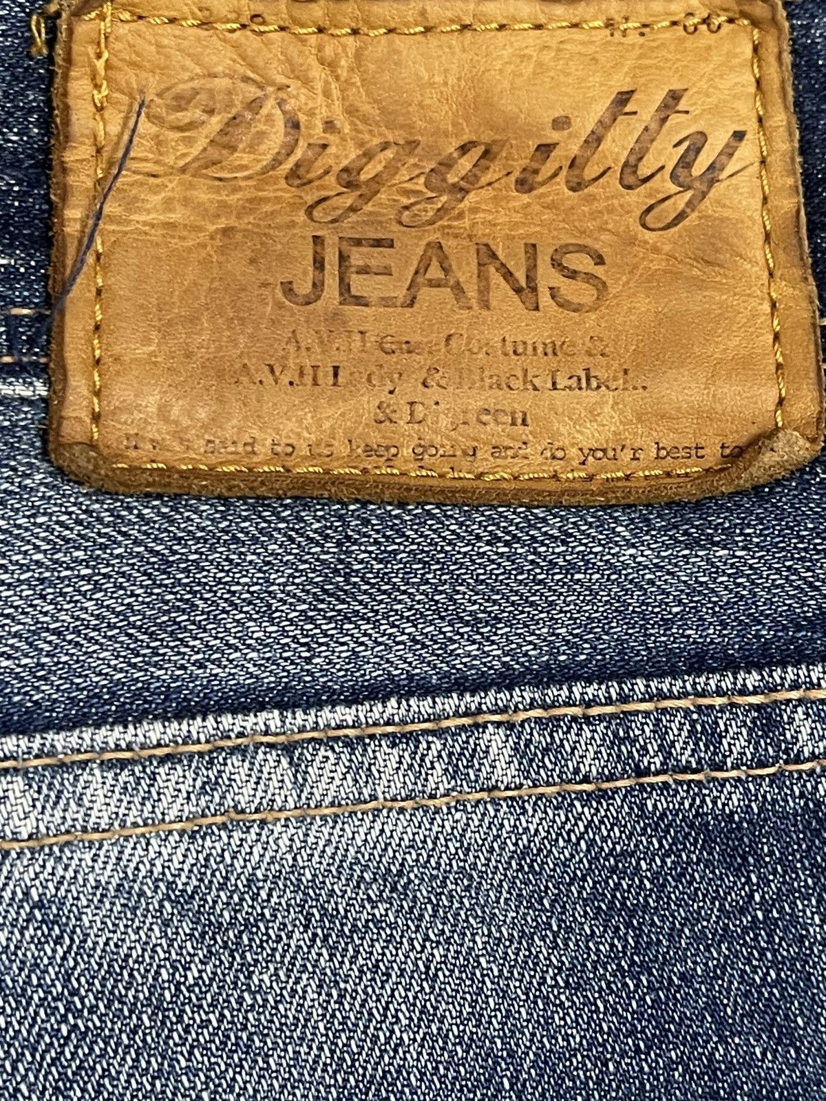 Denime Vintage Japanese A.V.H Bleached Style Distress Loose Jeans Size US 34 / EU 50 - 9 Thumbnail