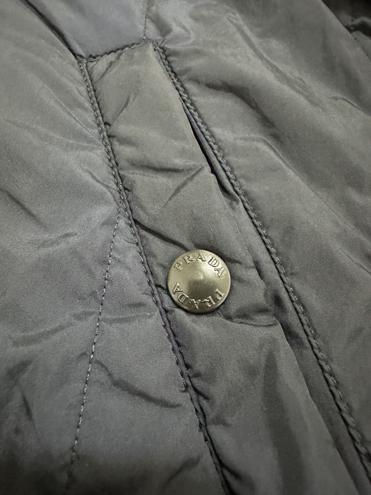 Prada PRADA Reversible Cotton Nylon Jacket Hooded Big Logo Design Size US M / EU 48-50 / 2 - 14 Thumbnail