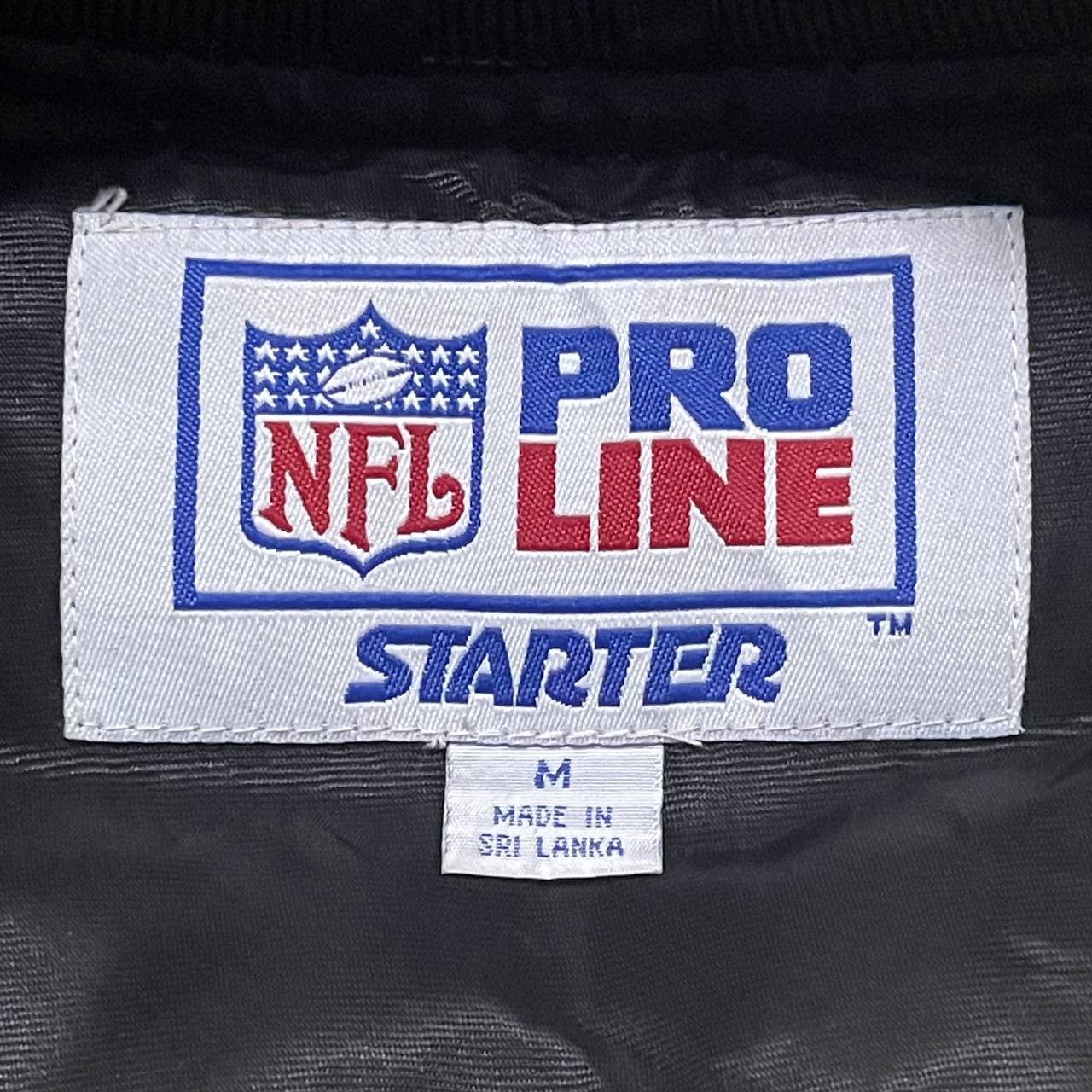 Vintage Starter Oakland Riders NFL Team Puffer Bomber Jacket