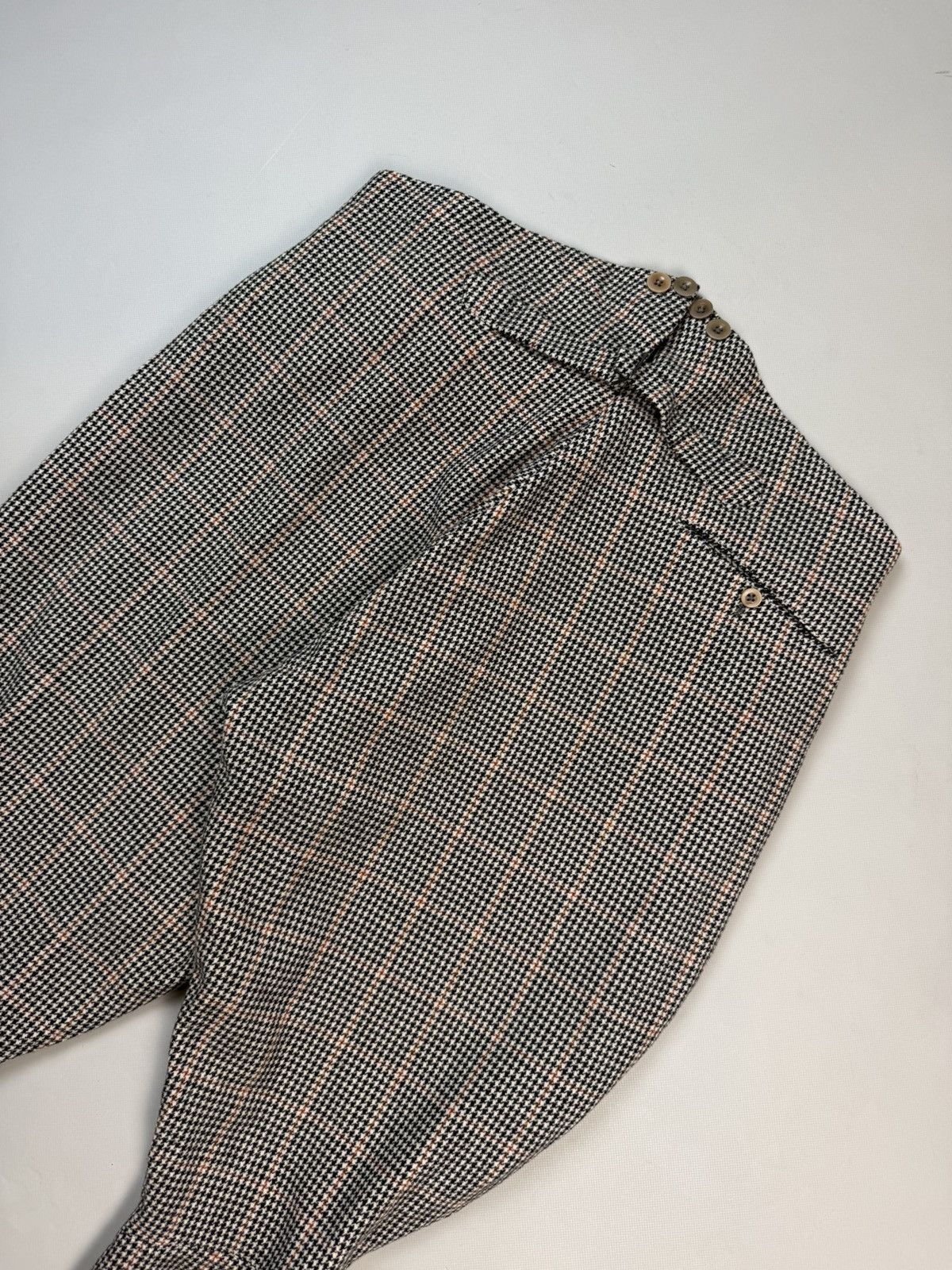 Vintage 1930’s Houndstooth Jodhpur Back Buckle Riding Breeches Pants Size US 36 / EU 52 - 17 Thumbnail