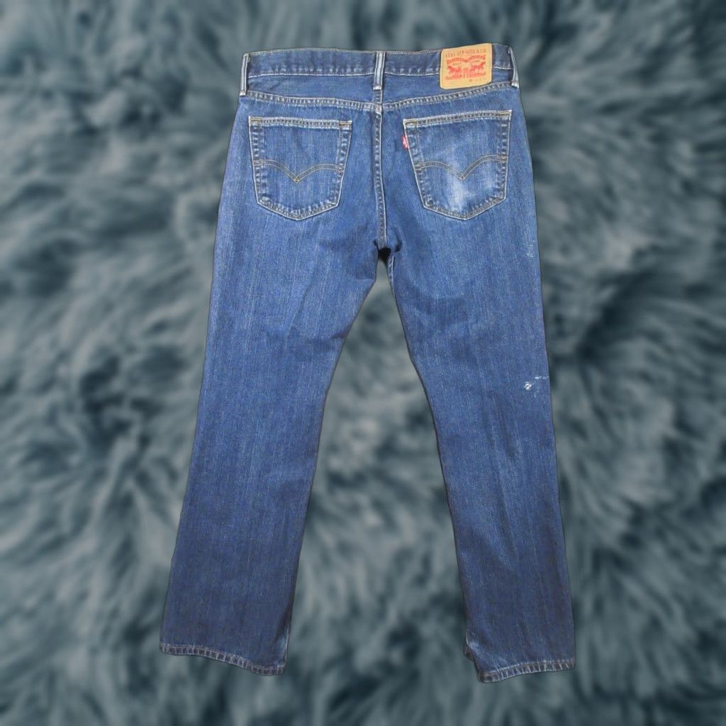 Levi's Levi's 527 Jeans Mens 34x30 Blue Bootcut Denim Cowboy Western Southwestern Logo 5-Pocket Regular Inseam 30" Leather Patch Cotton Polyester Shirt N/A Size US 34 / EU 50 - 1 Thumbnail