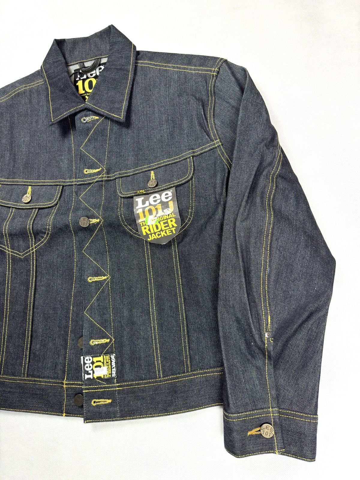 Lee Lee Riders 101J 40-50s Selvedge Denim Jacket Raw XL Size US XL / EU 56 / 4 - 4 Thumbnail