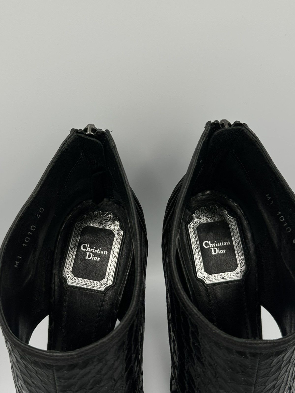 Dior Christian Dior "Temptation" Leather Heels open toe Size US 9 / IT 39 - 10 Thumbnail