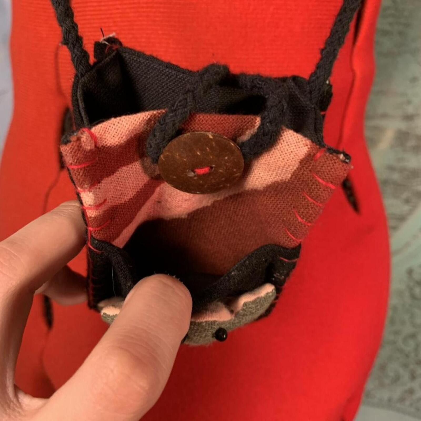 Other Whimsigoth handmade boho hippie frog pendant bag Size ONE SIZE - 3 Thumbnail