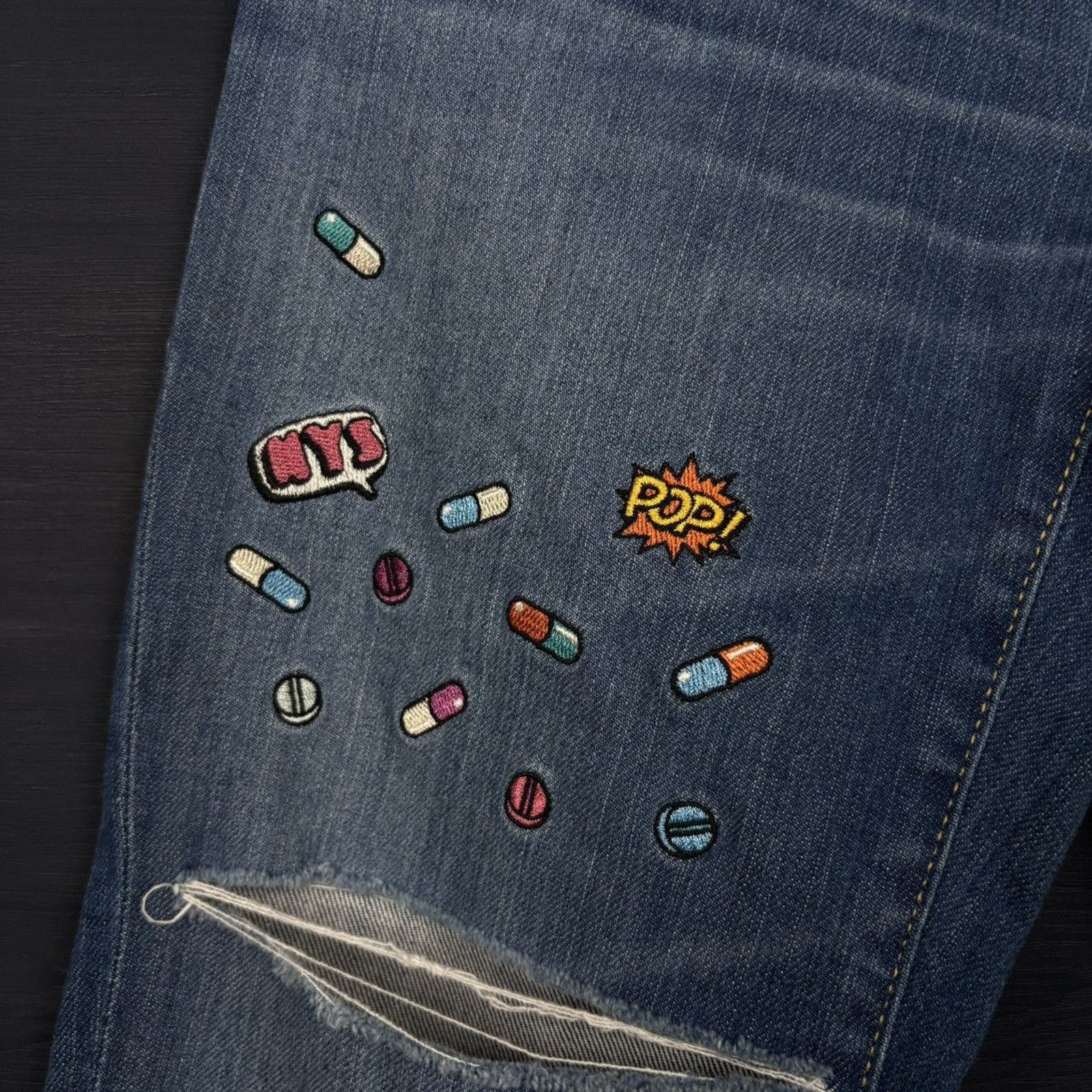 Hysteric Glamour × Japanese Brand × Vintage 🇯🇵HYSTERIC GLAMOUR PILL POP DENIM Size 25" / US 0 / IT 36 - 5 Thumbnail