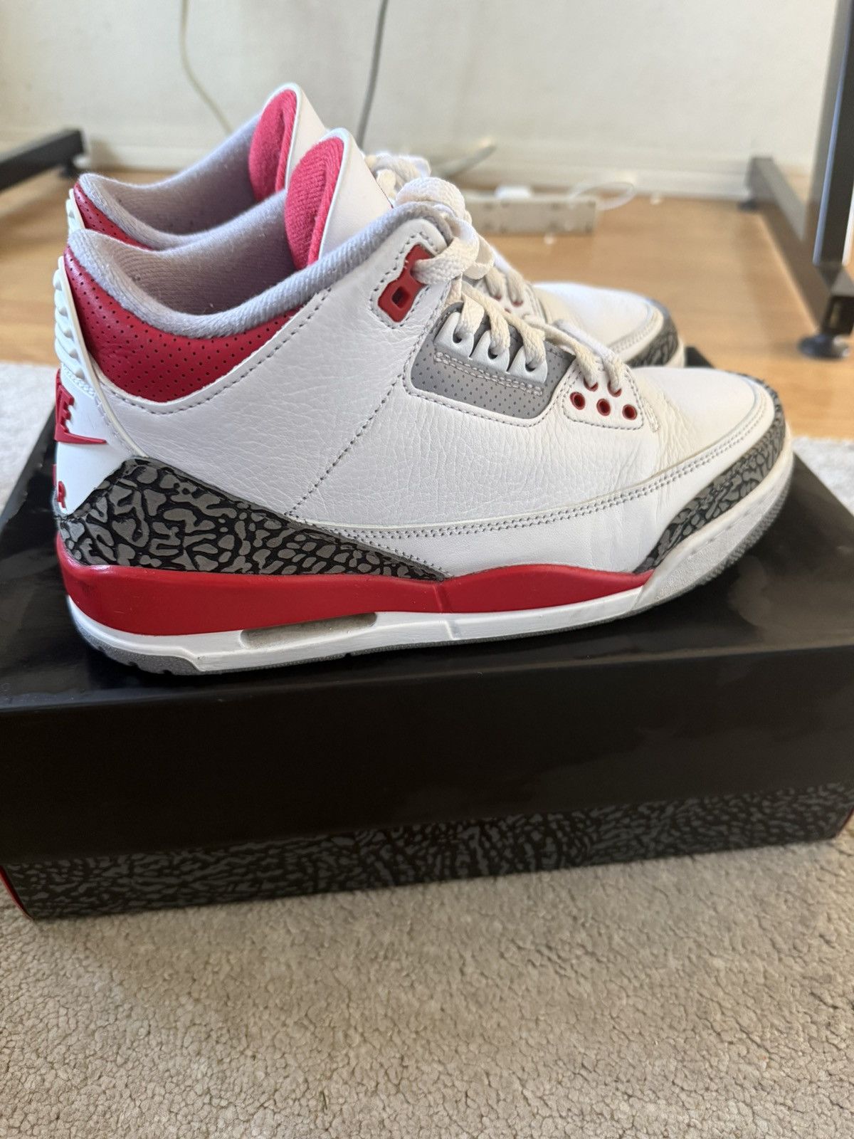 Jordan Brand Jordan 3 Fire Red 2022 Size US 8 / EU 41 - 4 Thumbnail