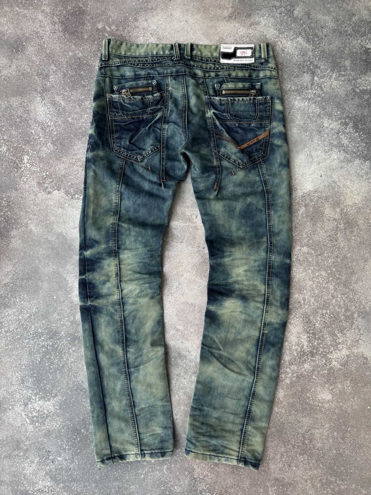 If Six Was Nine Japanese Style Vintage Avant Garde Washed Jeans Size US 32 / EU 48 - 2 Thumbnail