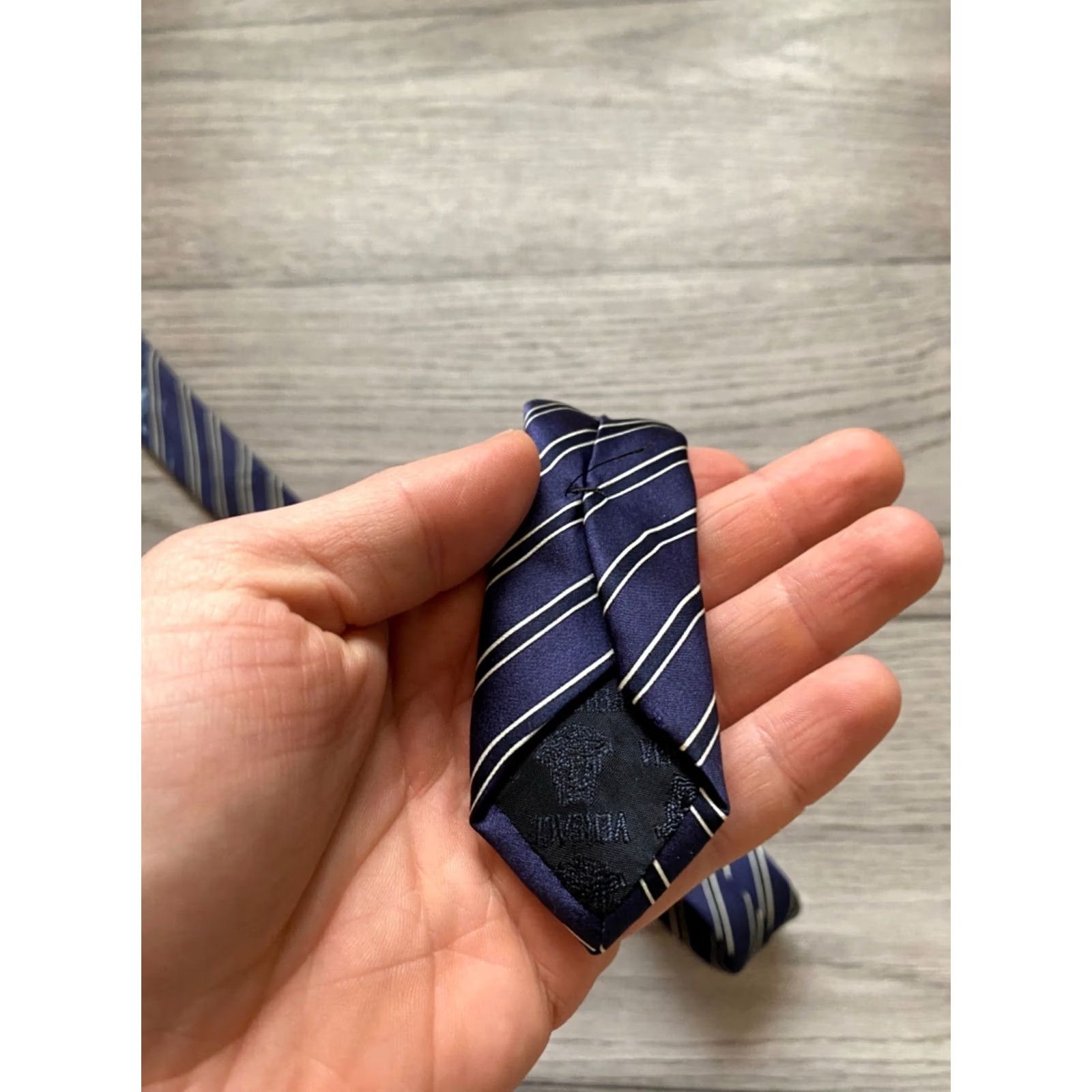 Versace Versace Silk Tie Made in Italy Blue Mens Size ONE SIZE - 6 Thumbnail