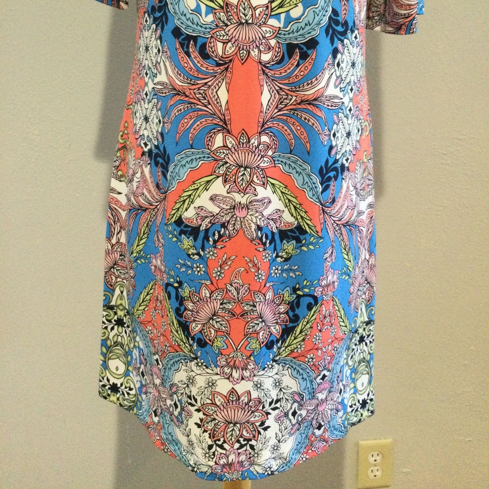 Other Leslie Fay Multicolor Lined Floral Print Midi Dress Size 8 Size M / US 6-8 / IT 42-44 - 9 Thumbnail