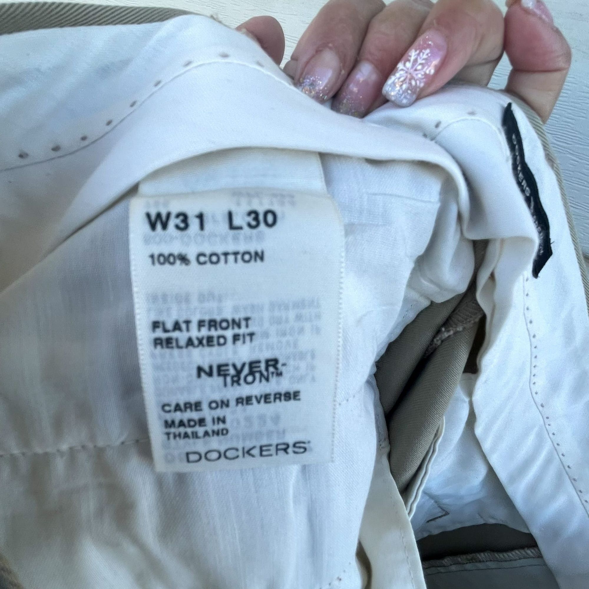 Dockers ⭐Dockers Premium Sz 31*30 Men's Never Iron Chino formal Pant Size US 31 - 4 Thumbnail