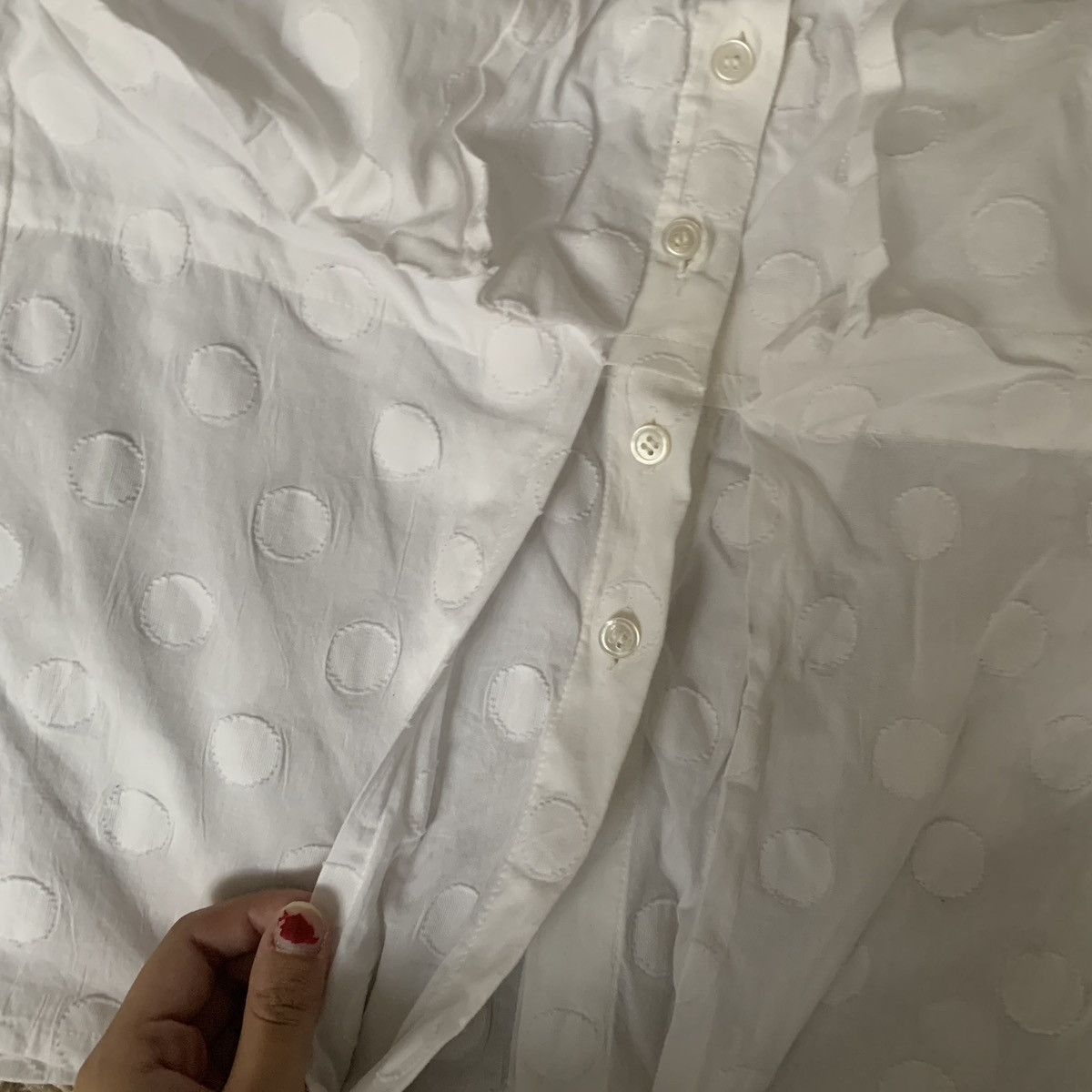 Issey Miyake Issey Miyake SS08 Polka Dot Shirt Size US L / EU 52-54 / 3 - 7 Thumbnail