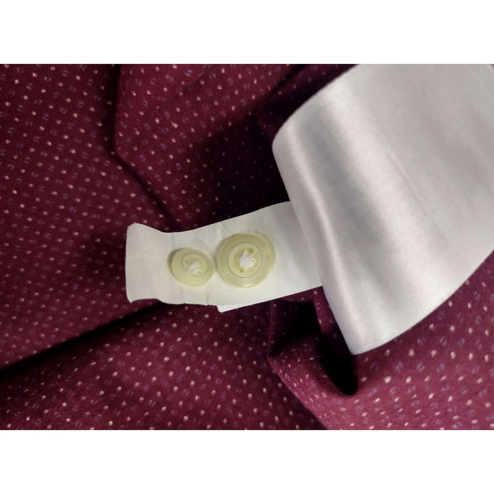 Banana Republic Banana Republic Shirt Mens Slim Fit Button Up Long Sleeve Maroon L #1756 Size US L / EU 52-54 / 3 - 6 Thumbnail
