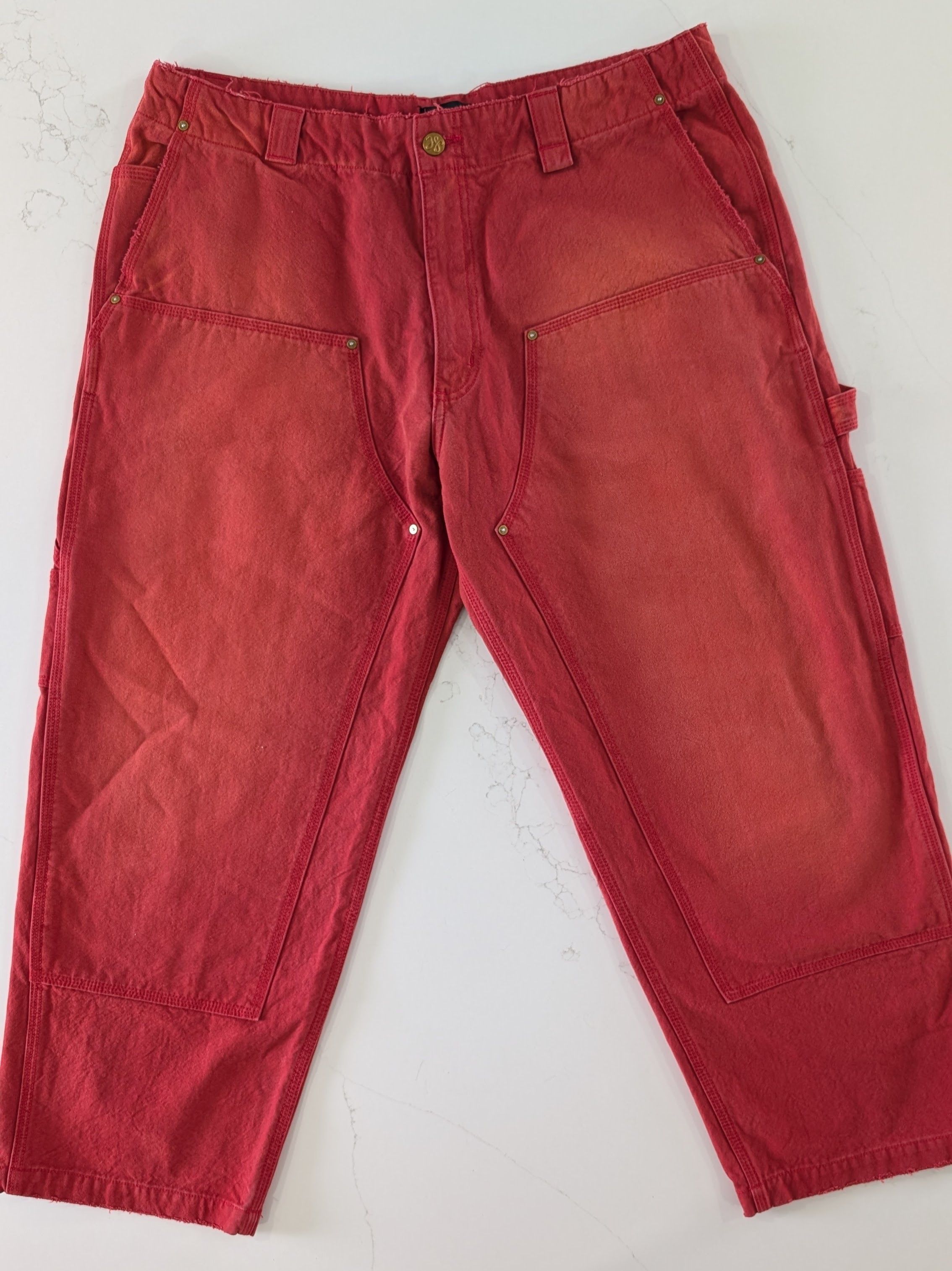 Willy Chavarria Willy Chavarria Red Workwear Toluca Pant Small Size US 38 / EU 54 - 4 Thumbnail