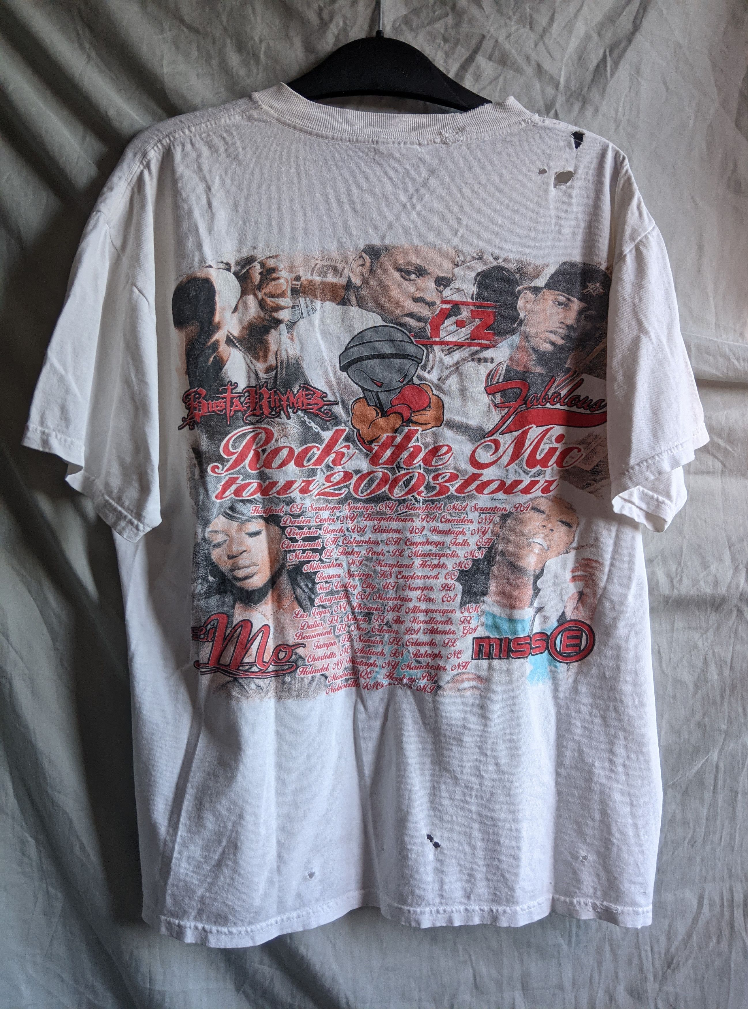 Rap Tees Vintage 2003 thrashed jayz 50cent raptee distressed ERD Size US L / EU 52-54 / 3 - 2 Thumbnail
