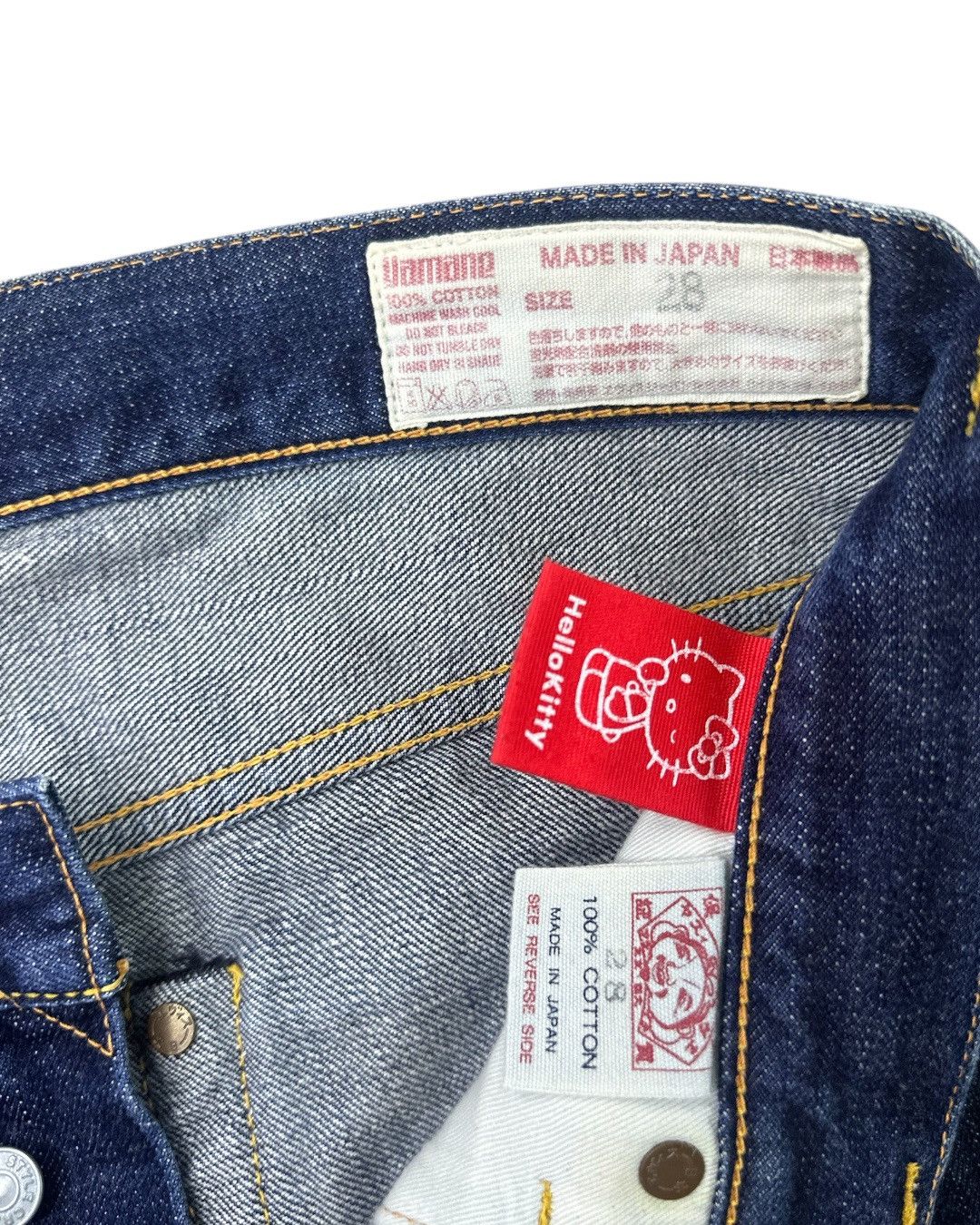 Evisu Rare 00s Evisu x Hello Kitty Collaboration Jeans Size US 28 / EU 44 - 5 Thumbnail