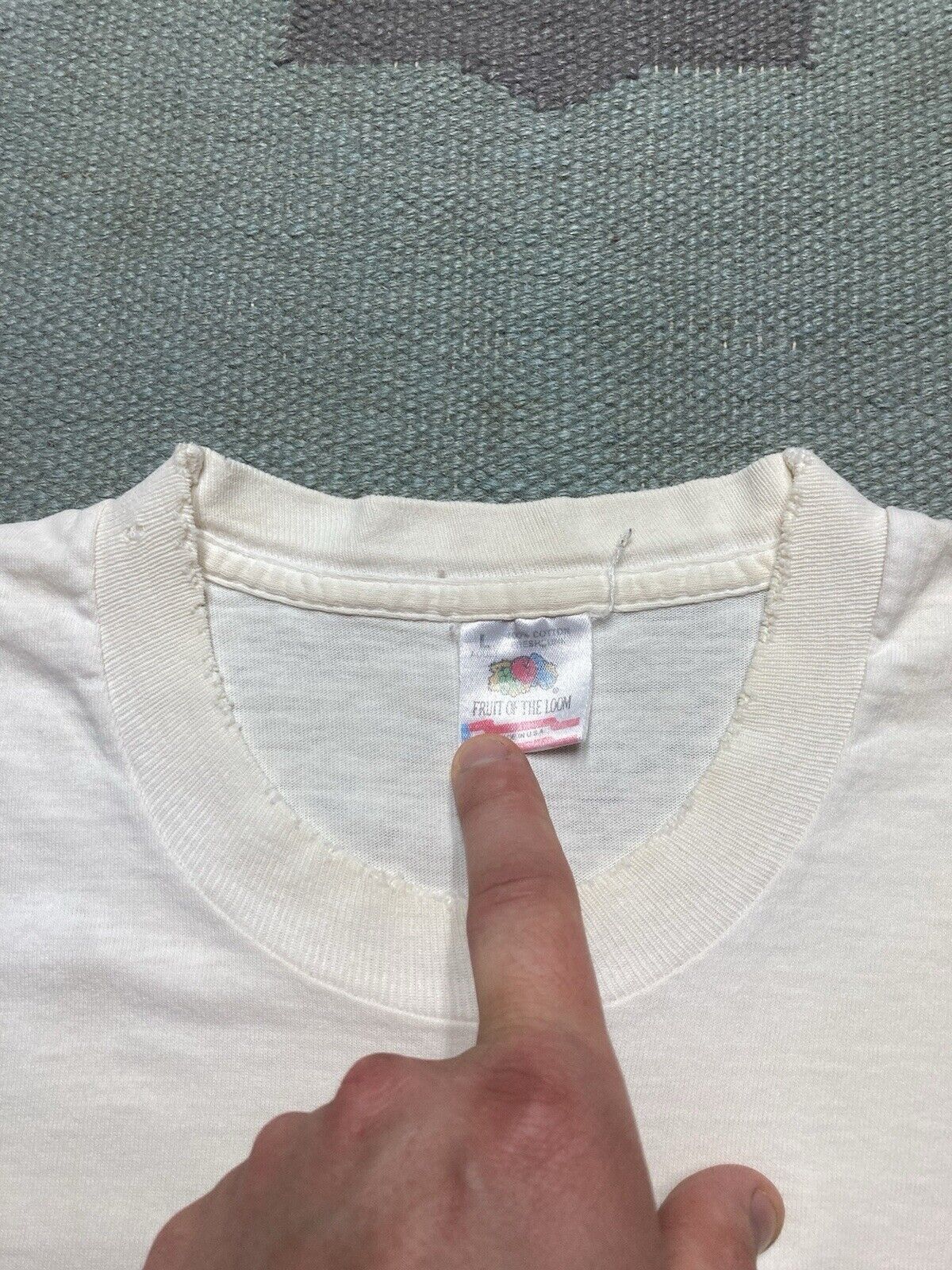 Fruit Of The Loom × Vintage 90s t shirt Atlantic City New Jersey NJ ocean beach cotton L Size US L / EU 52-54 / 3 - 7 Thumbnail