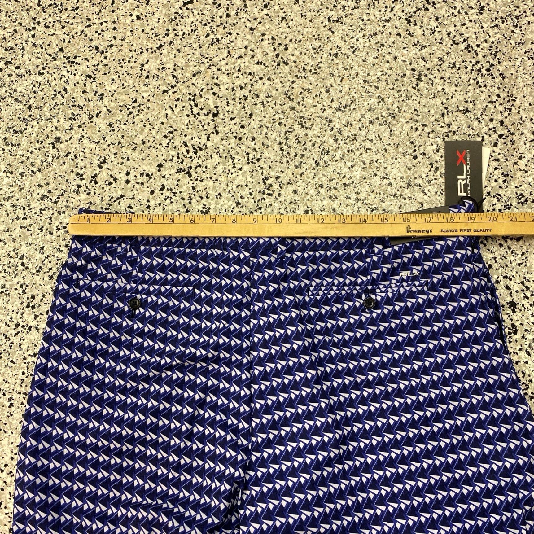 RLX Ralph Lauren RLX Ralph Lauren Shorts Mens 38 Blue Sailboat Tailored Fit Chino Pockets Size US 38 / EU 54 - 4 Thumbnail