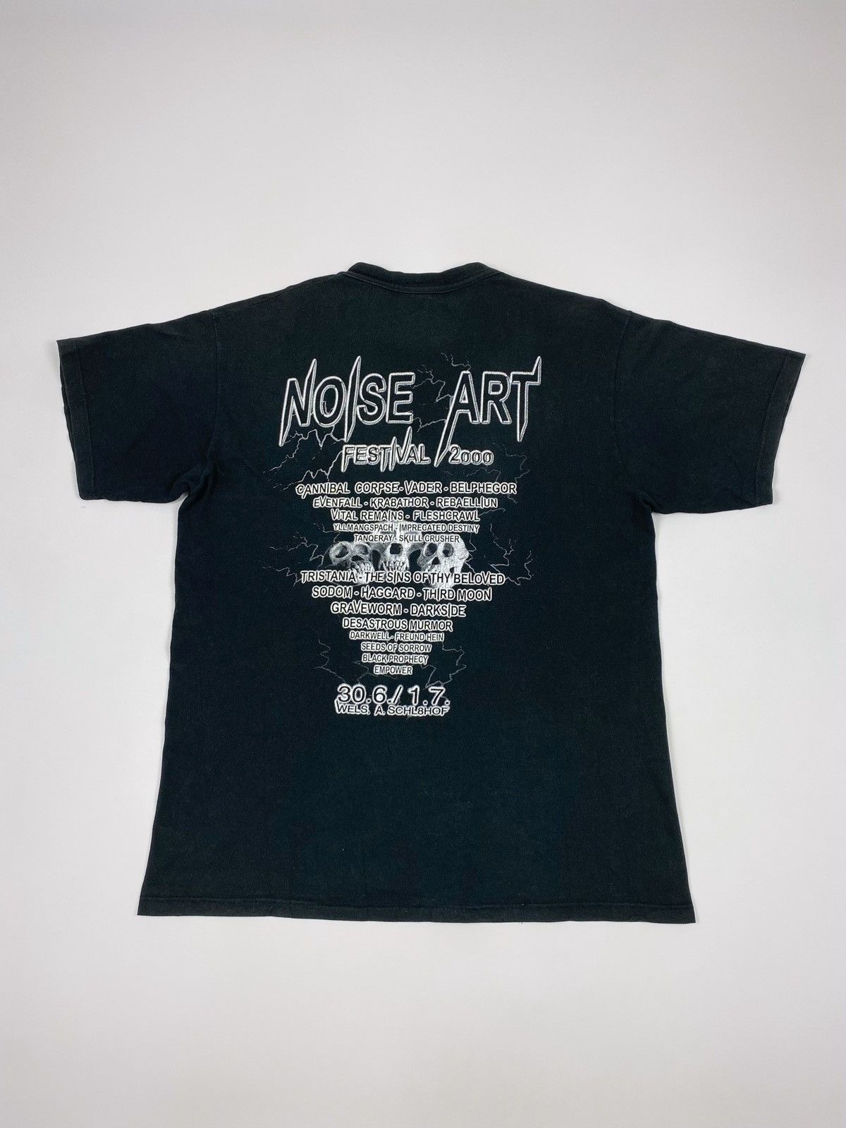 Band Tees 2000 Vintage Noise Art Black Metal Festival Austria Tee Size US XL / EU 56 / 4 - 4 Thumbnail