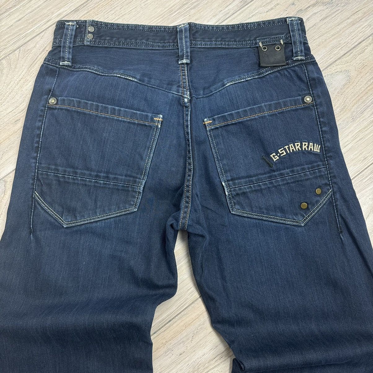 G-Star Vintage G-Star Raw 3301 Distressed Dark Y2K Baggy Denim Jean Size US 31 - 15 Thumbnail