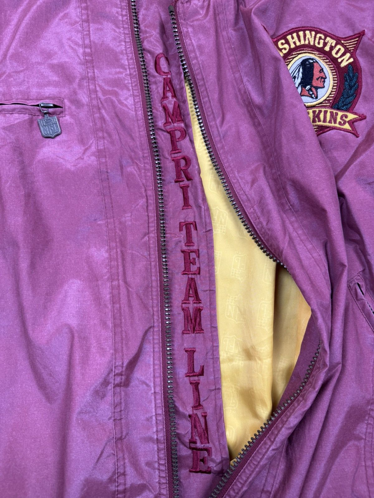 NFL Vintage Red Skins Washington Campri NFL Bomber Jacket Size US XXL / EU 58 / 5 - 12 Thumbnail