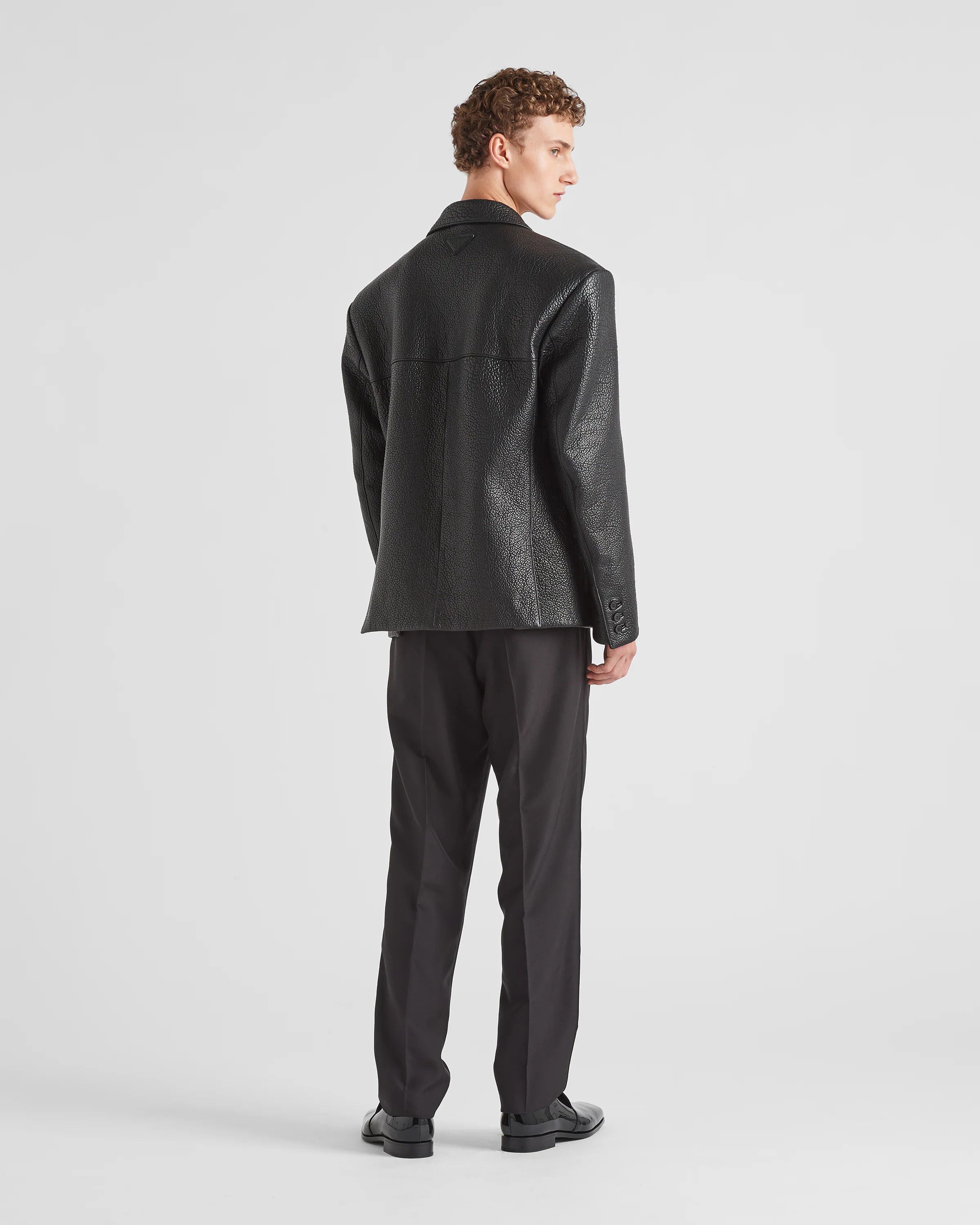 Prada o1bcso1str1025 Nappa Leather Jacket in Black Size US M / EU 48-50 / 2 - 4 Thumbnail