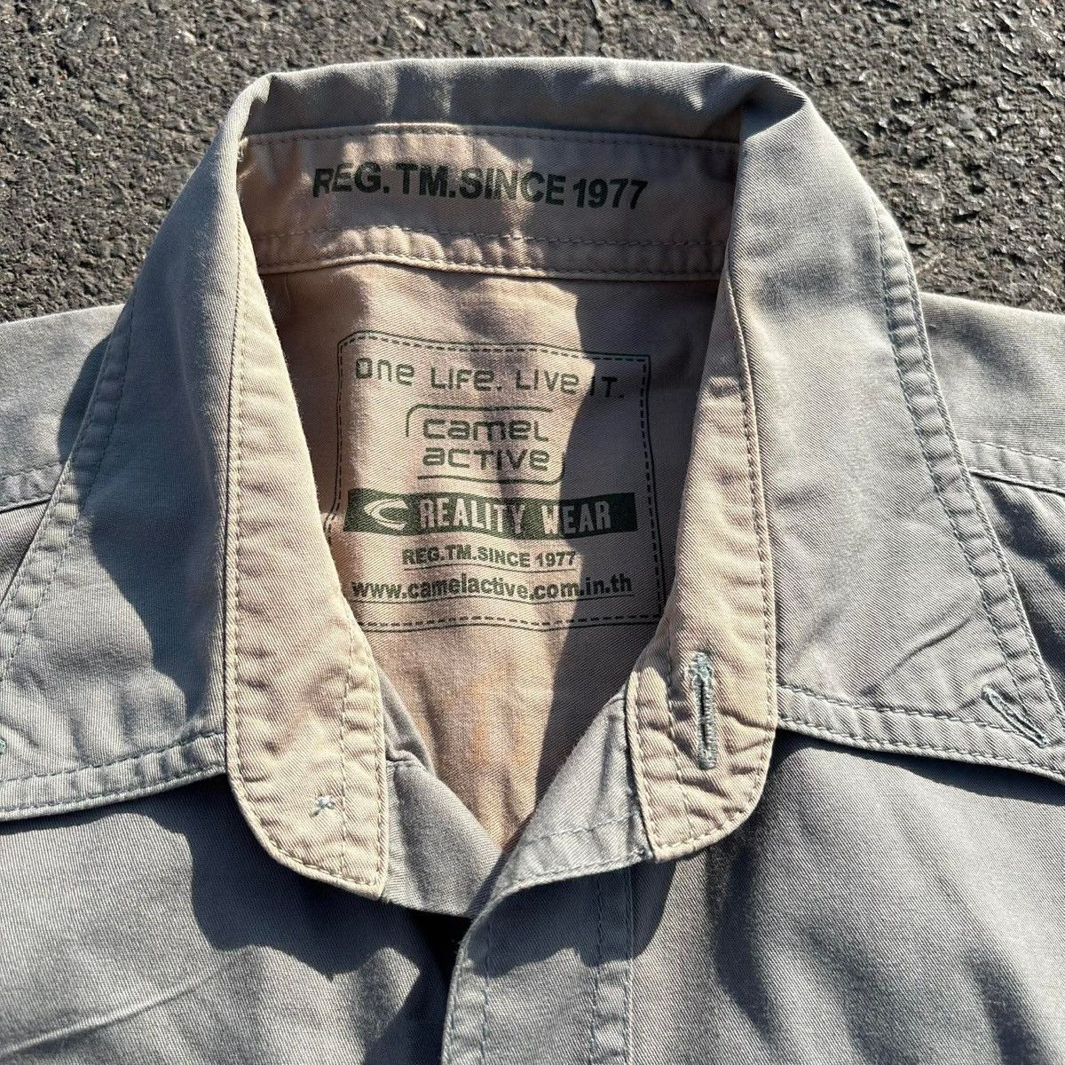 camel active ❌SOLD❌Camel Active Vintage Workwear Shirt Faded Grey 24x29 Size US M / EU 48-50 / 2 - 4 Thumbnail