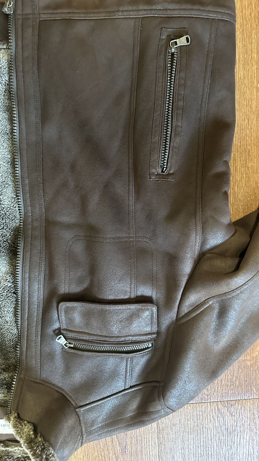 Calvin Klein Suede Coat Size US XL / EU 56 / 4 - 4 Thumbnail