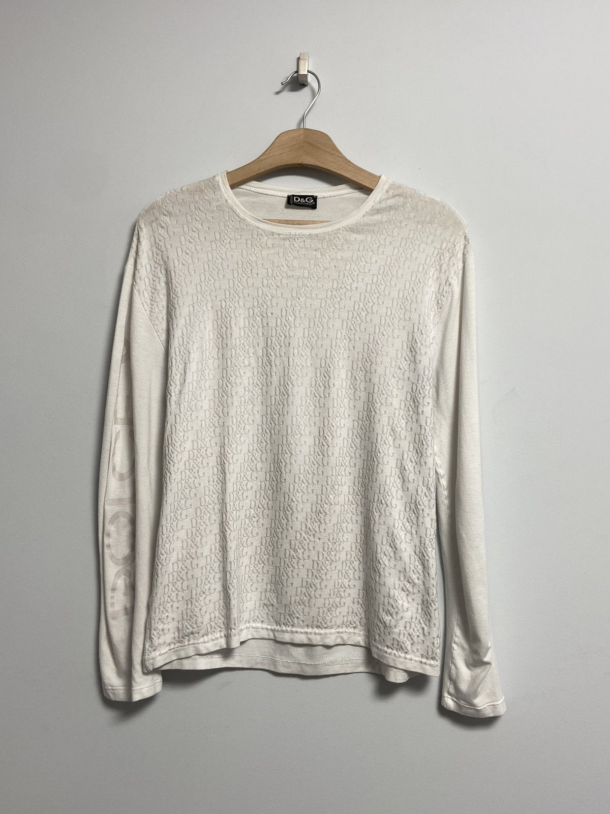 Dolce & Gabbana Dolce Gabbana Long Sleeve Monogram Size L / US 10 / IT 46 - 1 Thumbnail