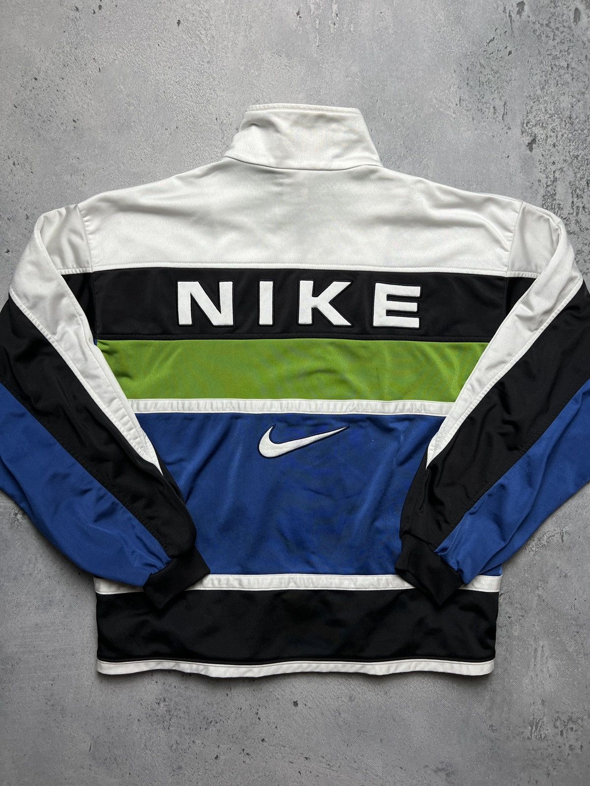 Nike 🇺🇸 Nike Vintage Zipper Jacket central swoosh logo y2k 90s Size US L / EU 52-54 / 3 - 7 Thumbnail