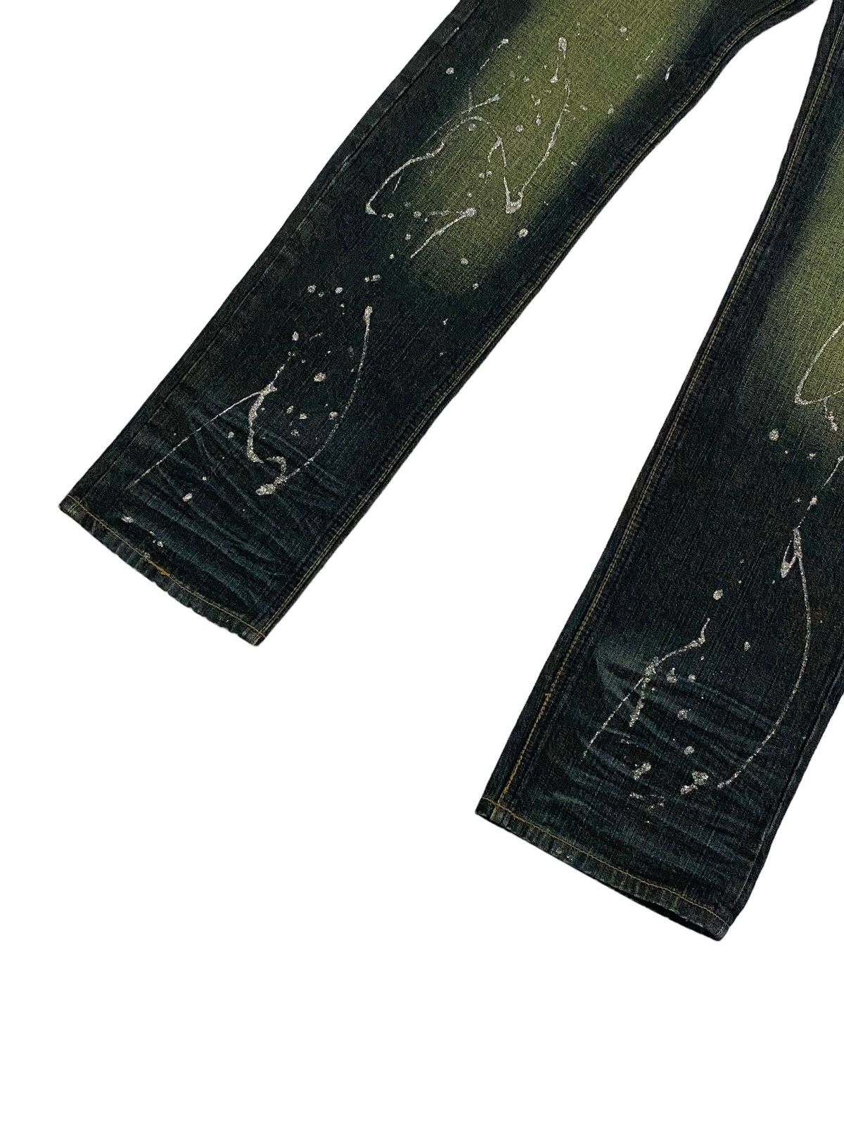 If Six Was Nine Mild Life Japan Splash Art Paint Distressed Patchworks Size US 30 / EU 46 - 5 Thumbnail