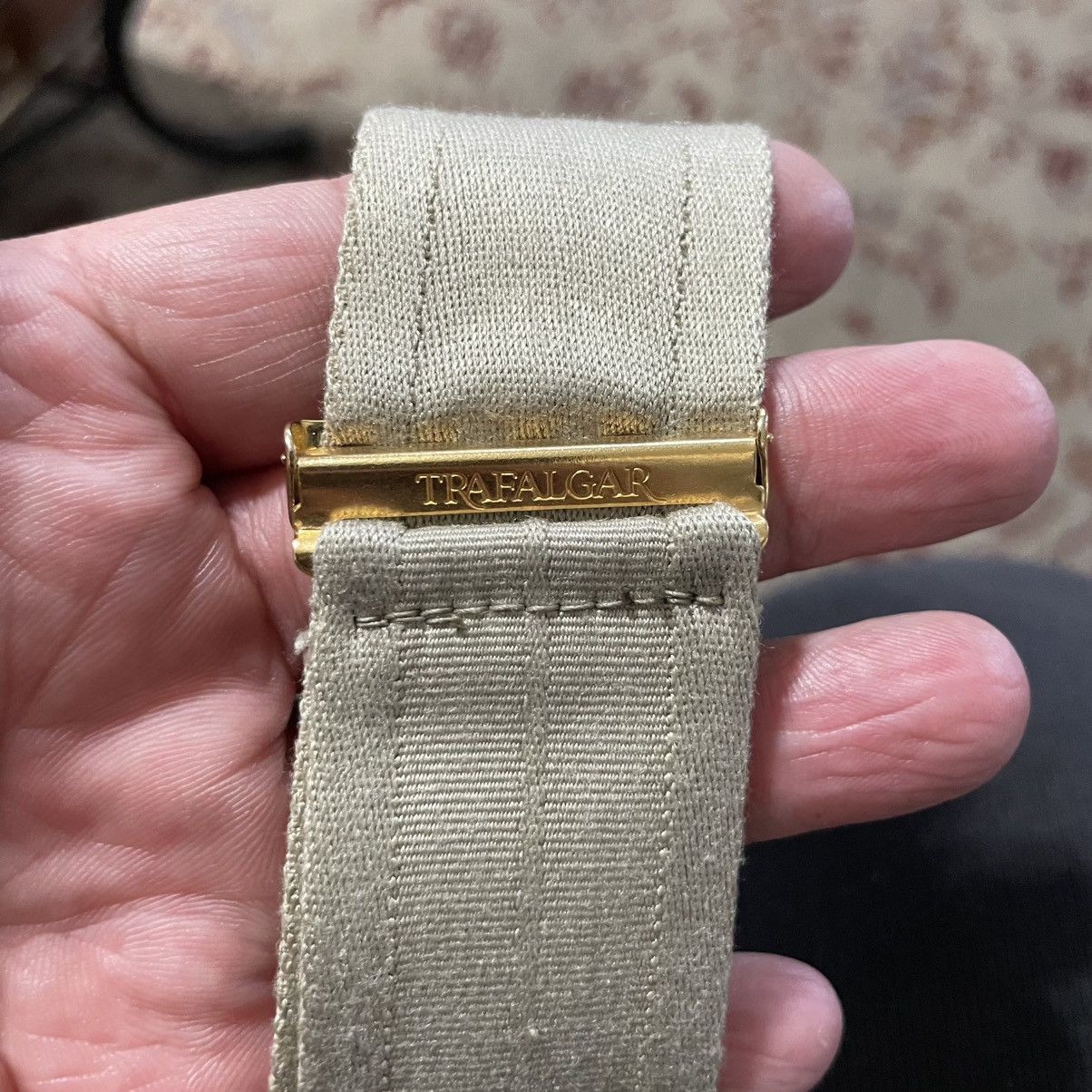 Trafalgar × Vintage Cotton and Silk and leather braces Size ONE SIZE - 6 Thumbnail