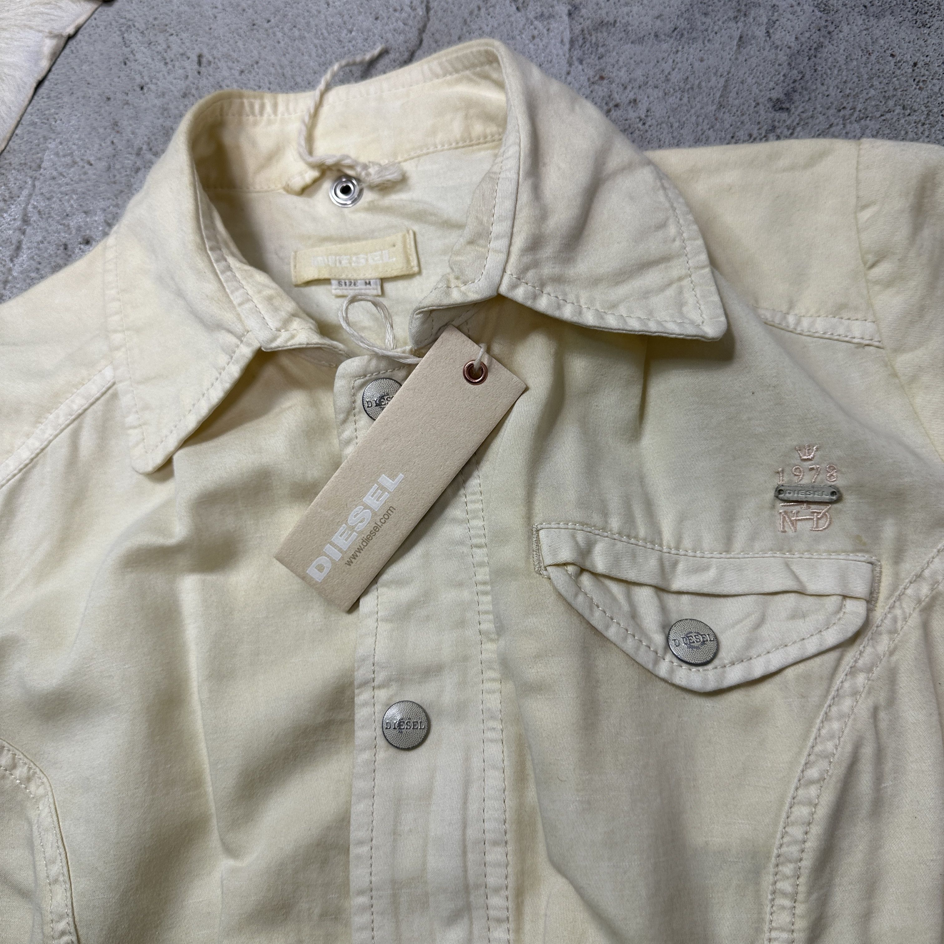 Diesel Vintage Avant Garde Diesel Butter Yellow Dress 00s Size M / US 6-8 / IT 42-44 - 5 Thumbnail
