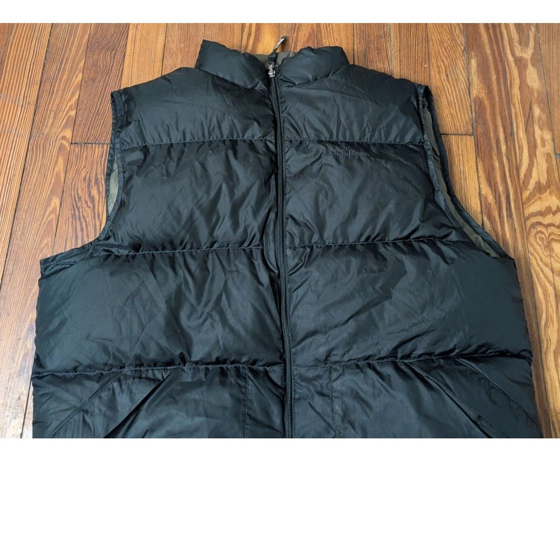L.L. Bean LL Bean Puffer Vest Mens XL Black/Tan Size US XL / EU 56 / 4 - 5 Thumbnail
