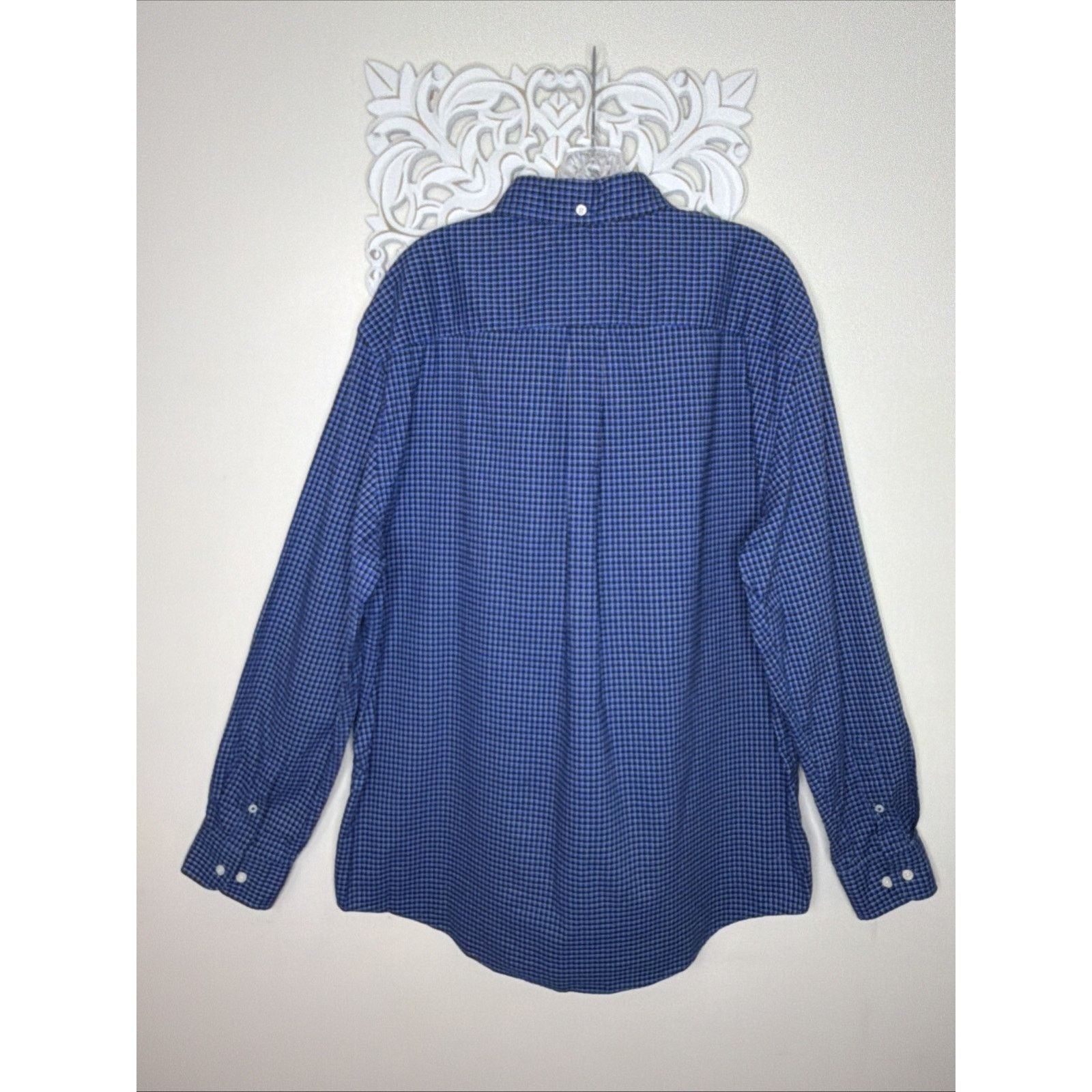 Tommy Hilfiger Tommy Hilfiger Classic Fit Micro Check XL Cotton Blue Size US XL / EU 56 / 4 - 8 Thumbnail