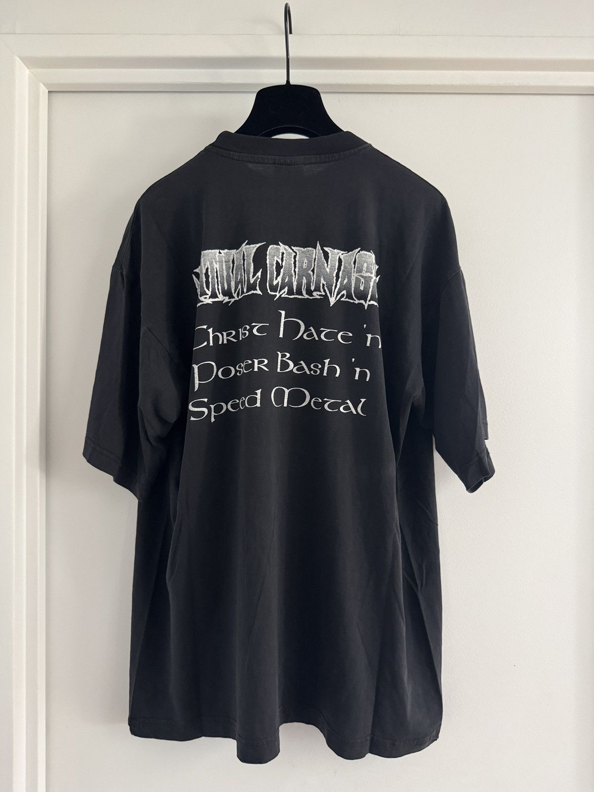 Band Tees *RARE* 90s VINTAGE BAND TEE METAL RITUAL CARNAGE KNIGHT EURO Size US XL / EU 56 / 4 - 4 Thumbnail