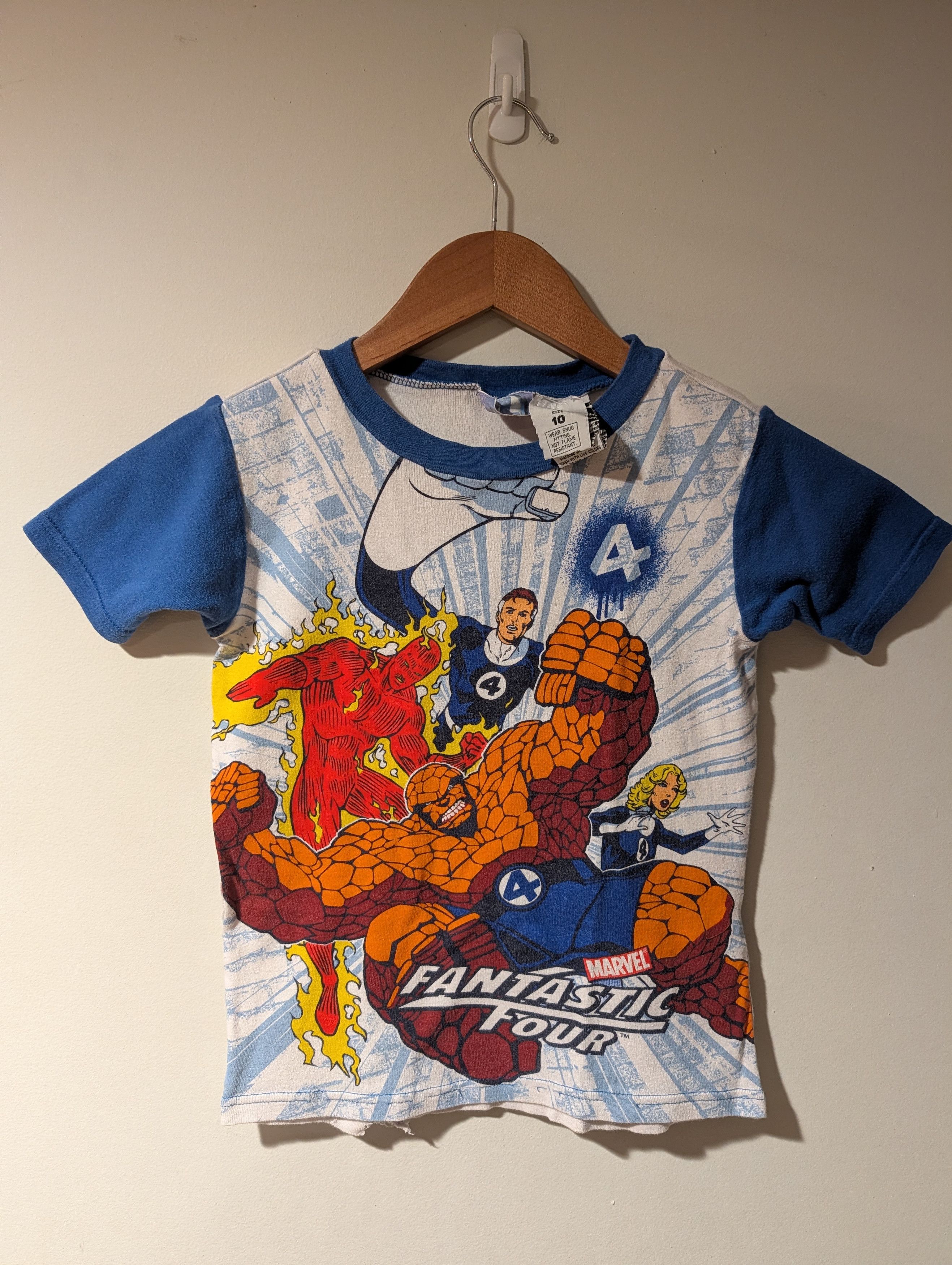 Marvel Comics Fantastic Four Marvel T-Shirt KIDS 10 Vintage Comic Book AOP Size US M / EU 48-50 / 2 - 1 Thumbnail