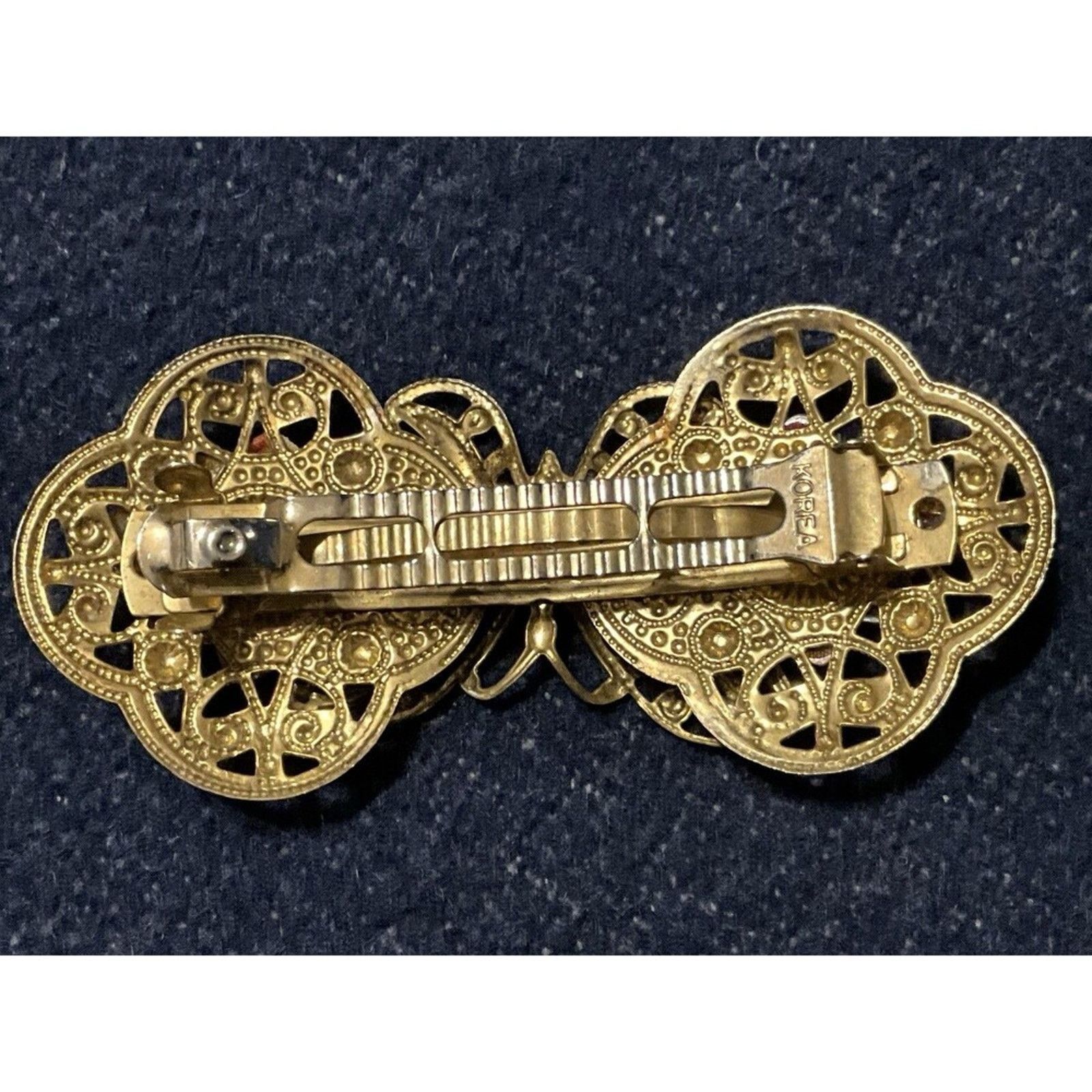 Other Gold Tone Large Butterfly Hair Clip Size ONE SIZE - 5 Thumbnail