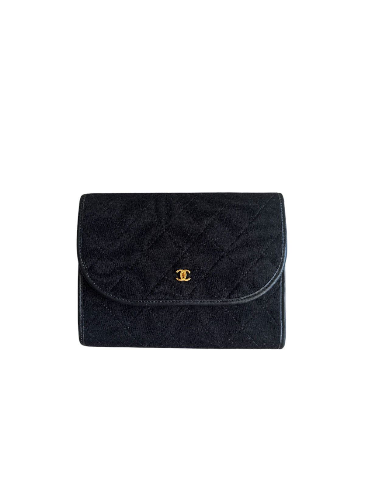 Chanel × Vintage Chanel Cotton Mini Crossbody Chain Handbag Size ONE SIZE - 1 Thumbnail