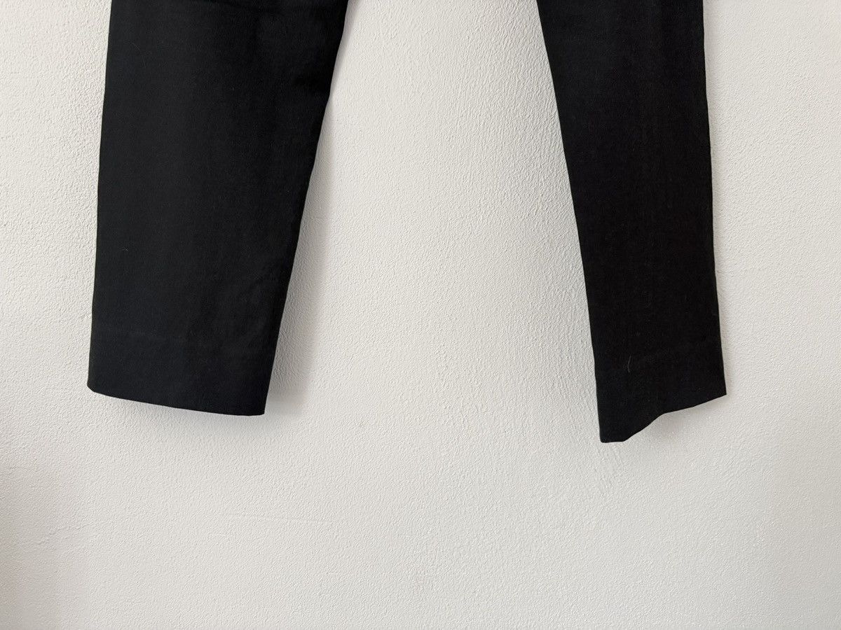 Maison Margiela Minimal Black Tailored Trousers with Drawstring Waist Size US 30 / EU 46 - 8 Thumbnail