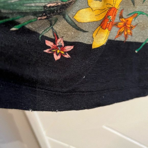 Gucci GUCCI Linen Floral Snake Print Damage Processing T-shirt XL Size US XL / EU 56 / 4 - 4 Thumbnail