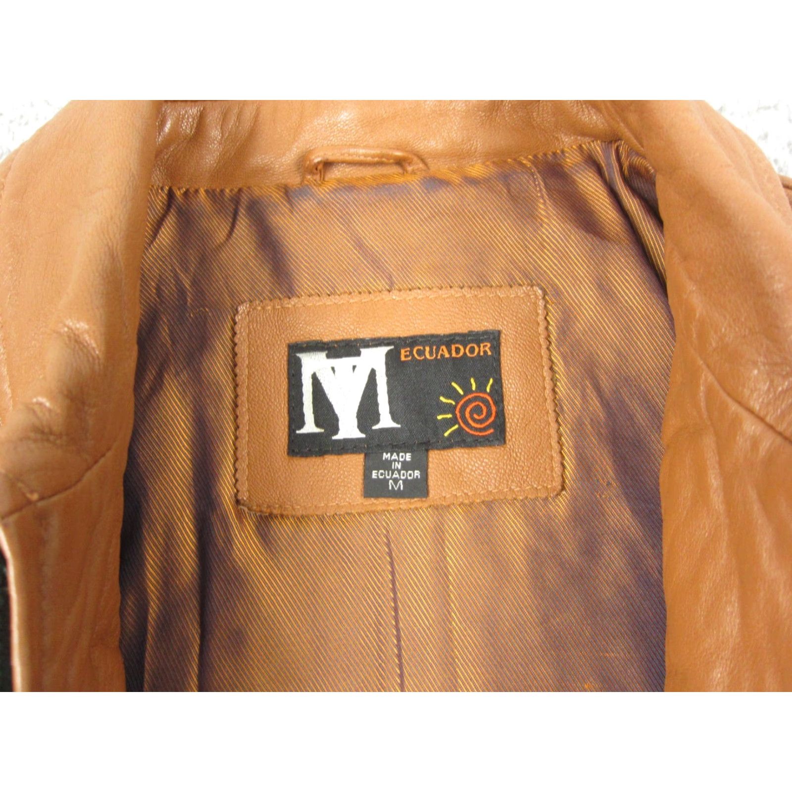 Vintage Vintage Ecuador Jacket Mens M Brown Full Zip Leather 80s 90s Outdoor Pockets Casual Workwear Size US M / EU 48-50 / 2 - 7 Thumbnail