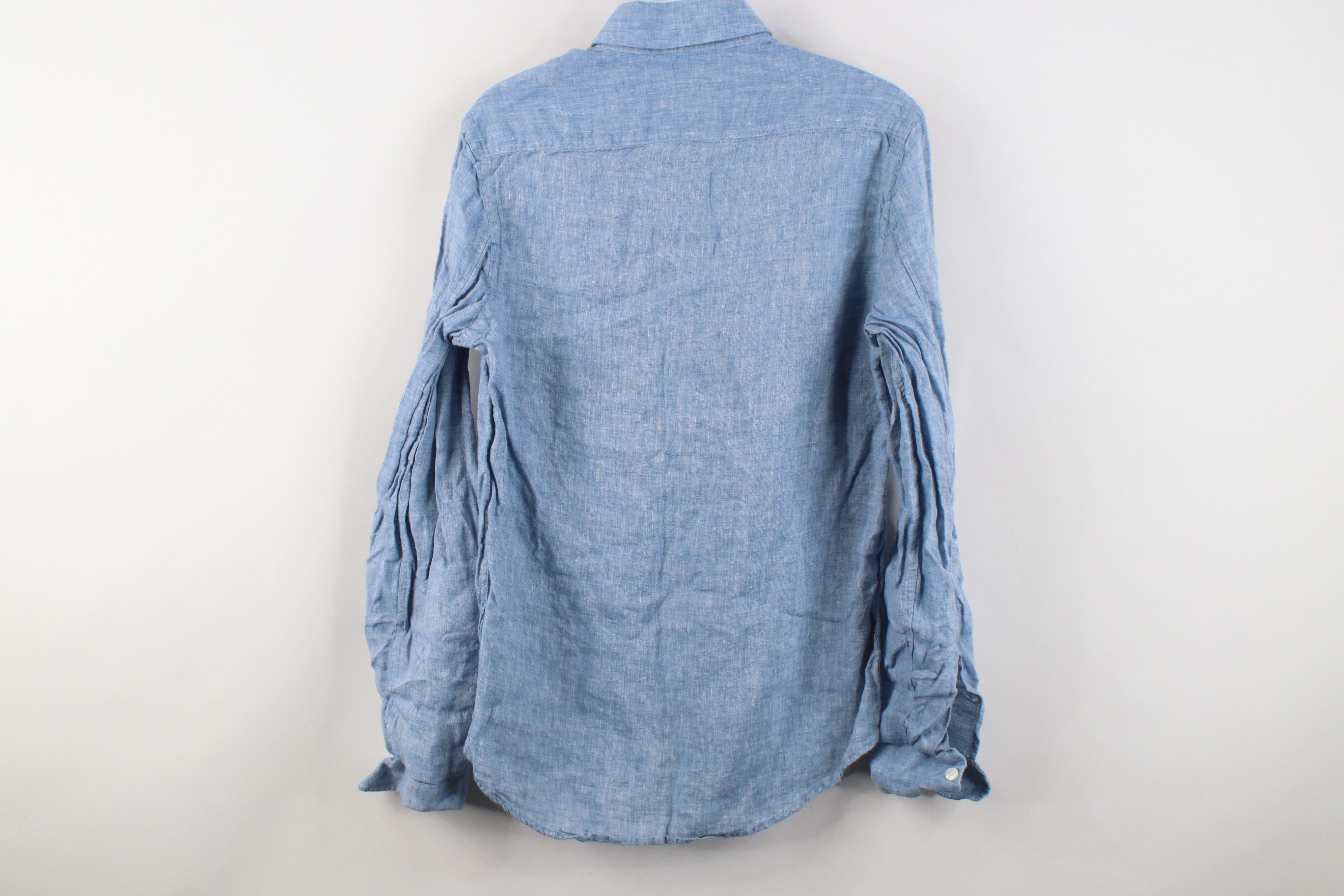 Vintage Streetwear Baird McNutt Irish Linen Roll Cuff Button Shirt Size US S / EU 44-46 / 1 - 11 Thumbnail